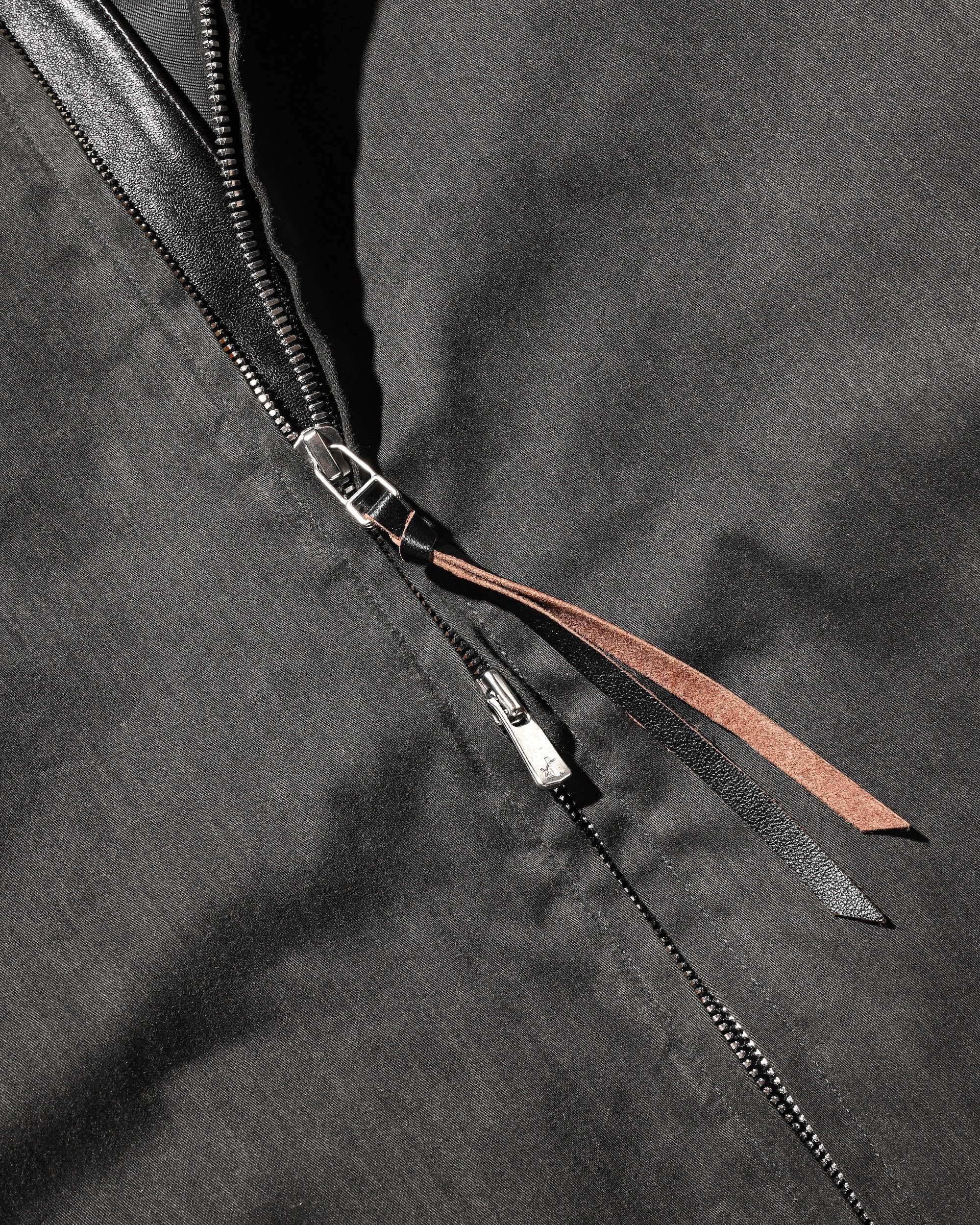 VINTAGE EFFECT PADDED CITY UTILITY JACKET (BLACK)