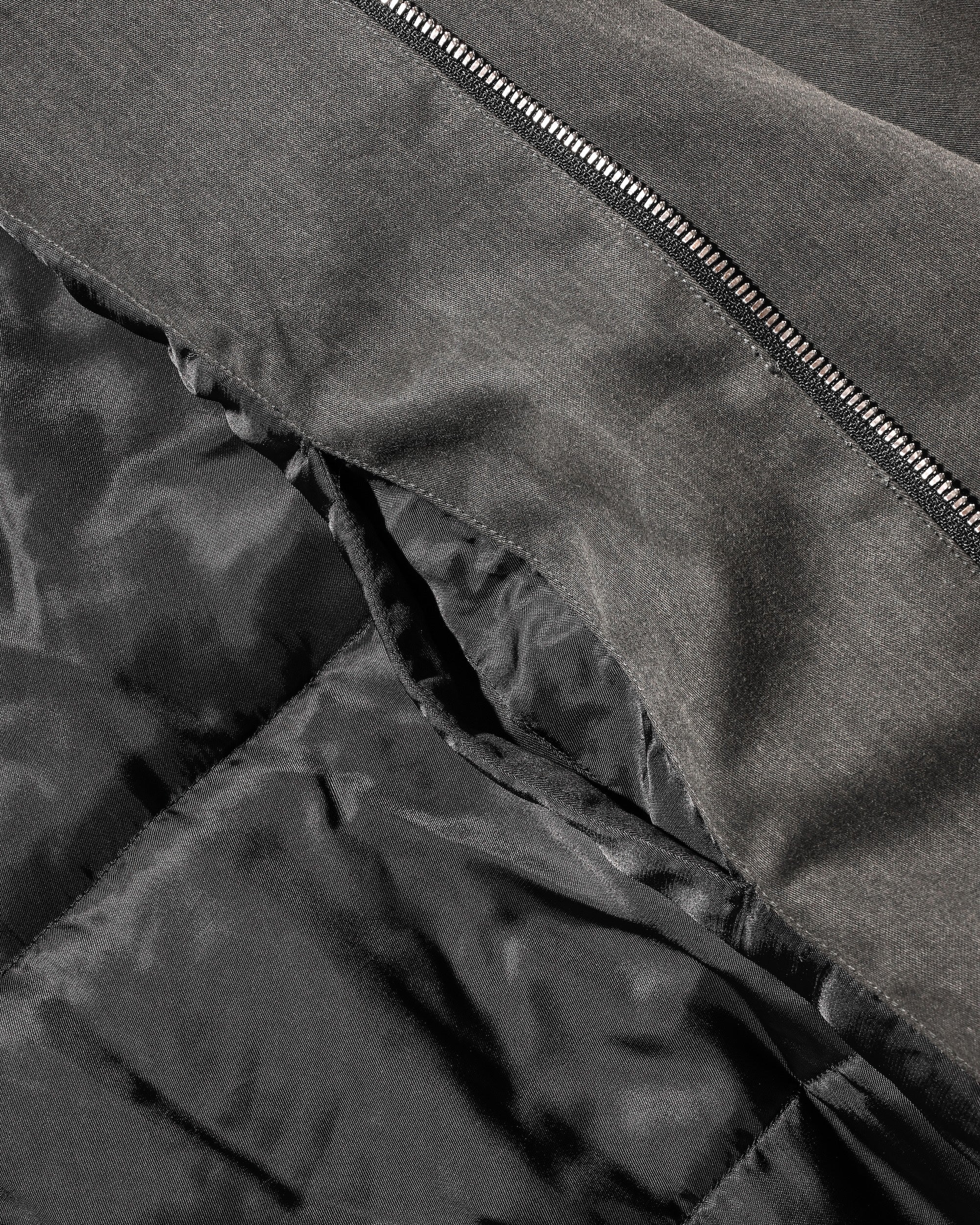 VINTAGE EFFECT PADDED CITY UTILITY JACKET (BLACK)