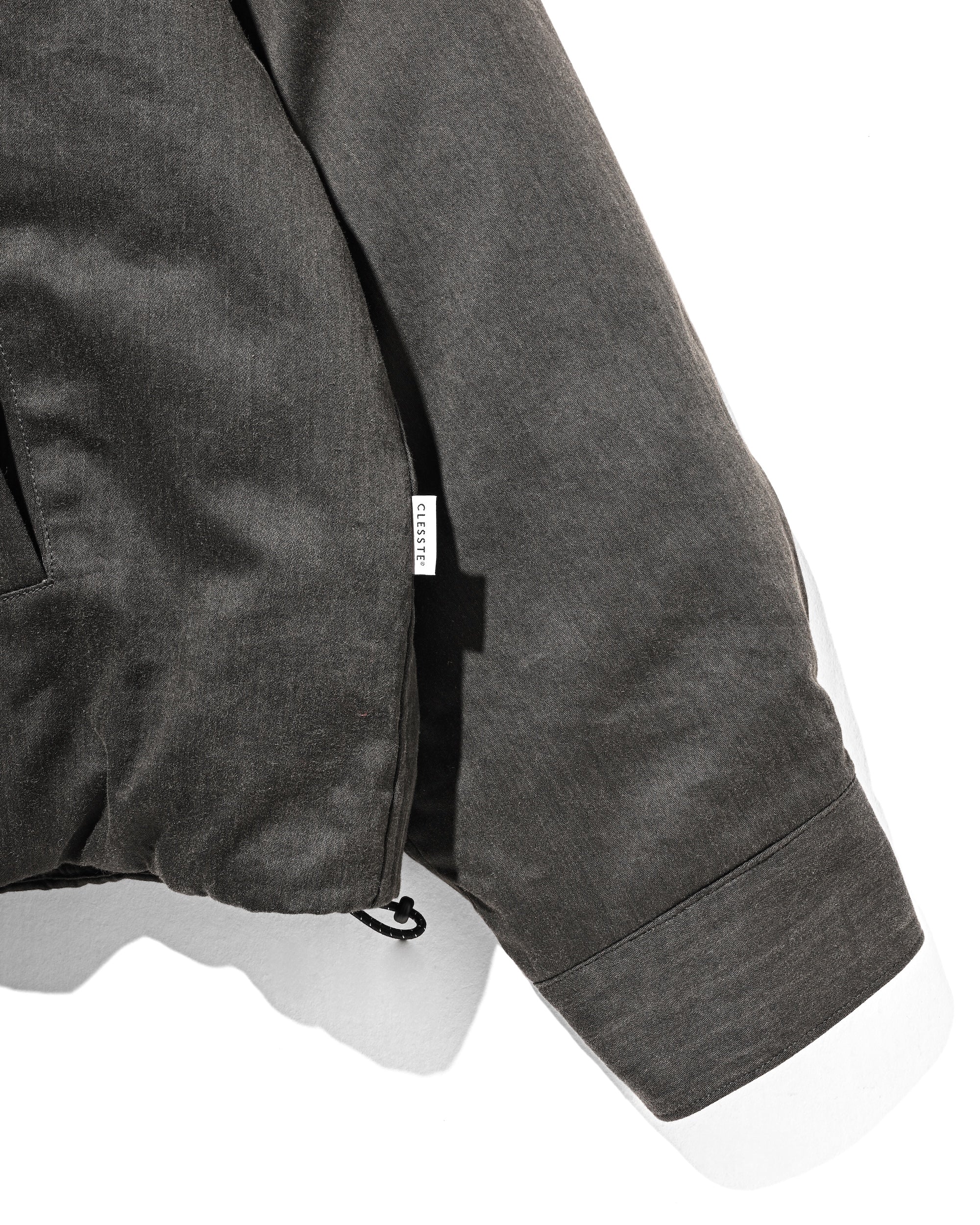 VINTAGE EFFECT PADDED CITY UTILITY JACKET (BLACK)