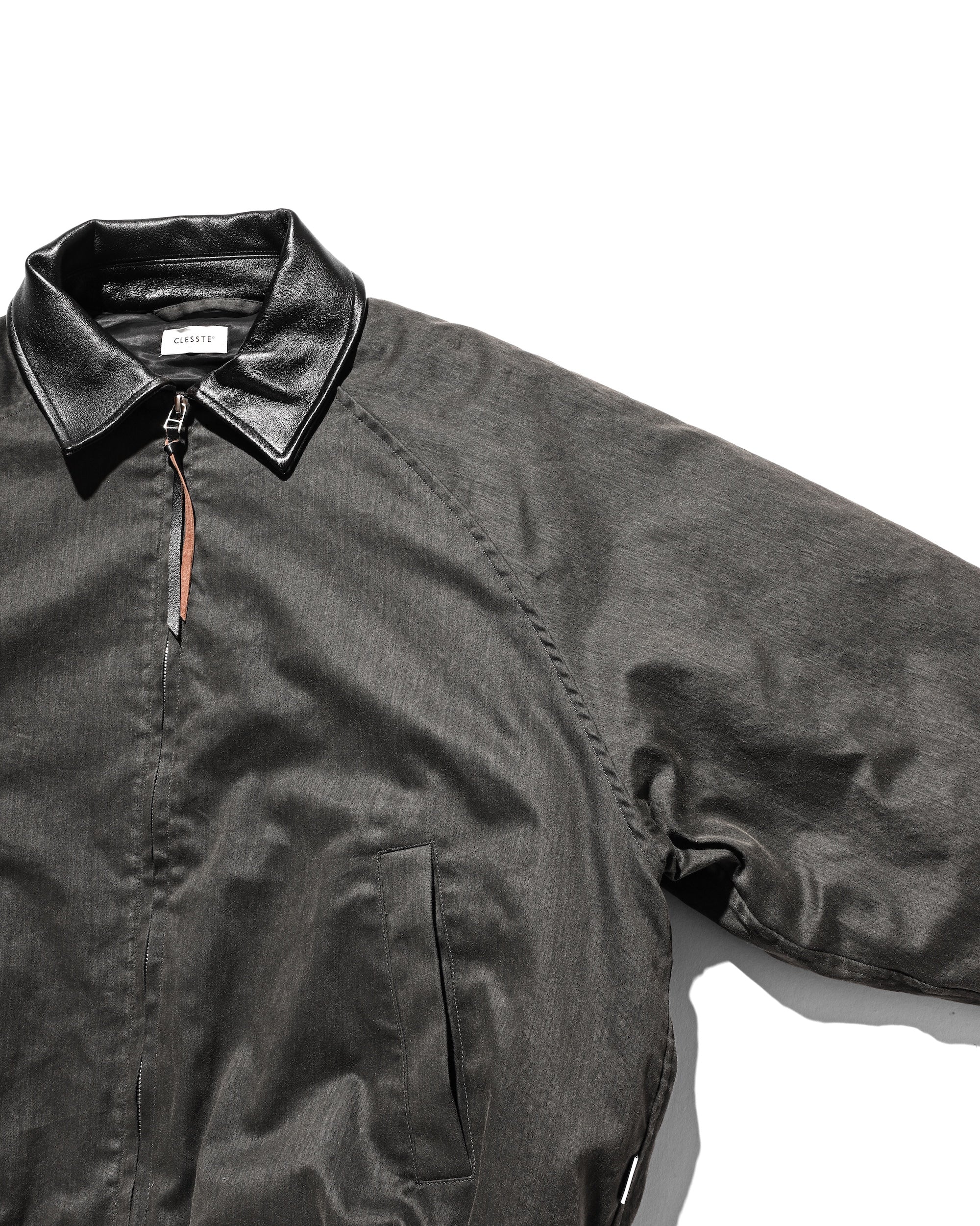 VINTAGE EFFECT PADDED CITY UTILITY JACKET (BLACK)