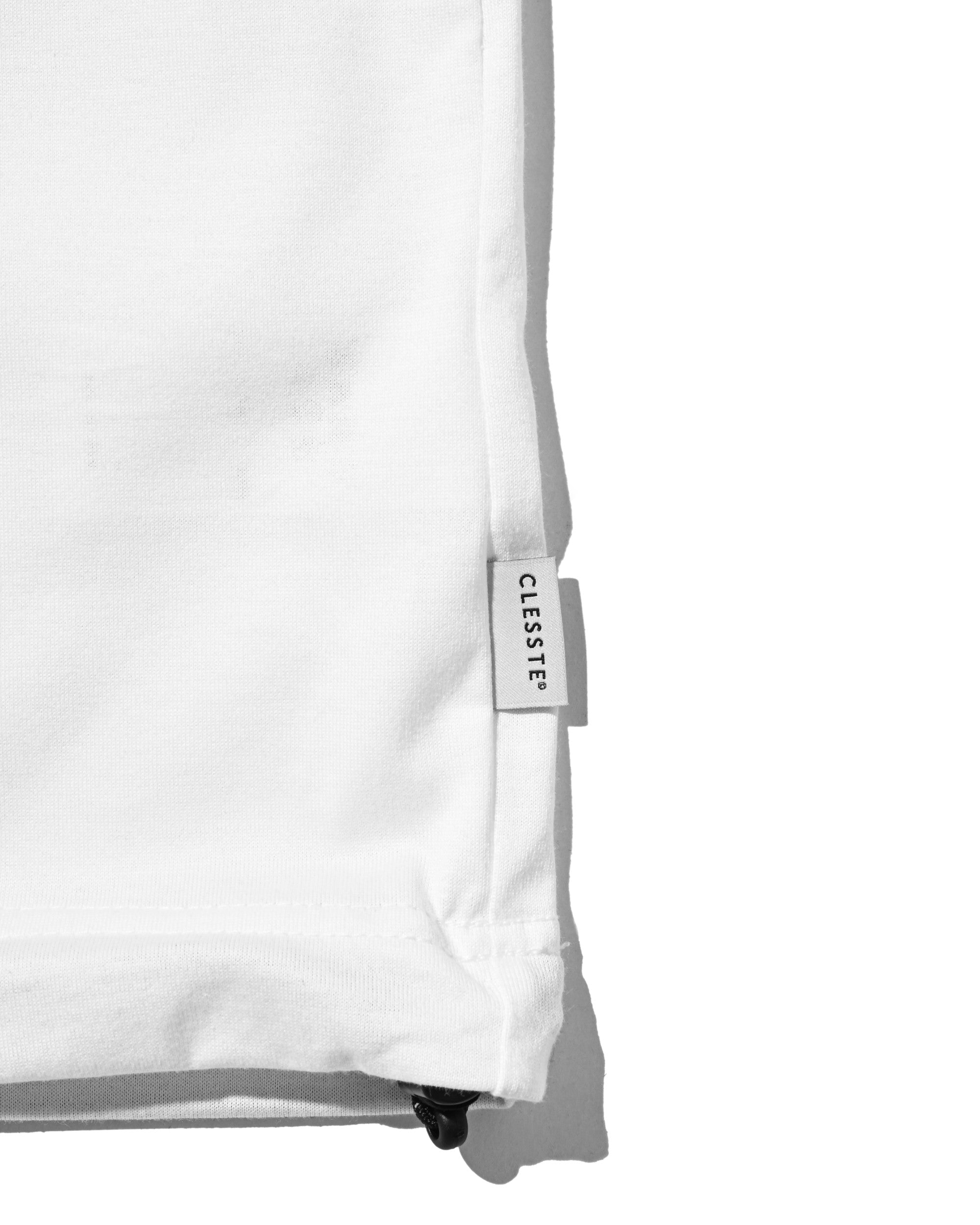 【8.1 SAT 20:00- IN STOCK】"CLST" LOGO PRINT S/S T-SHIRT WITH DRAWSTRINGS (WHITE)