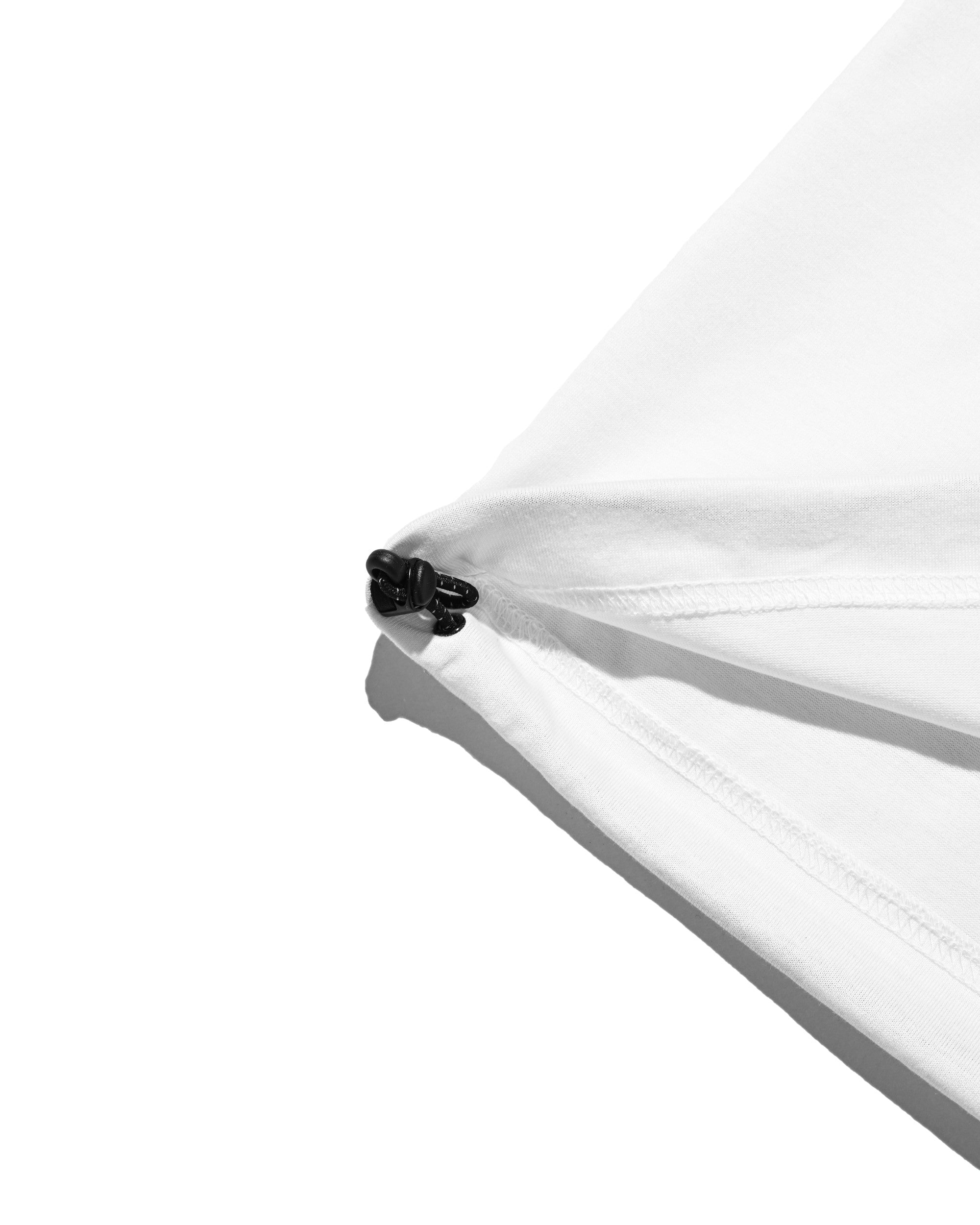 【8.1 SAT 20:00- IN STOCK】"CLST" LOGO PRINT S/S T-SHIRT WITH DRAWSTRINGS (WHITE)
