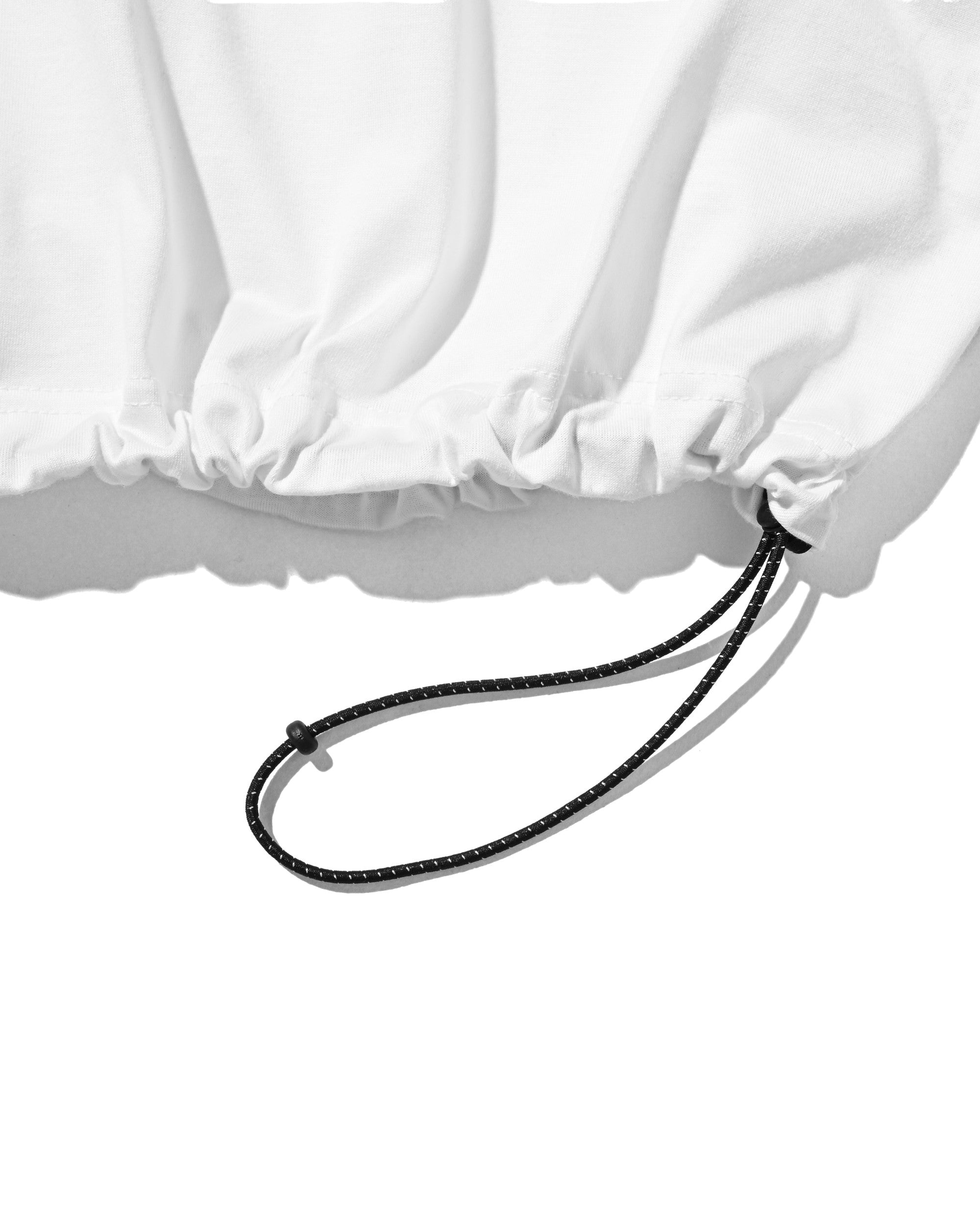 【8.1 SAT 20:00- IN STOCK】"CLST" LOGO PRINT S/S T-SHIRT WITH DRAWSTRINGS (WHITE)