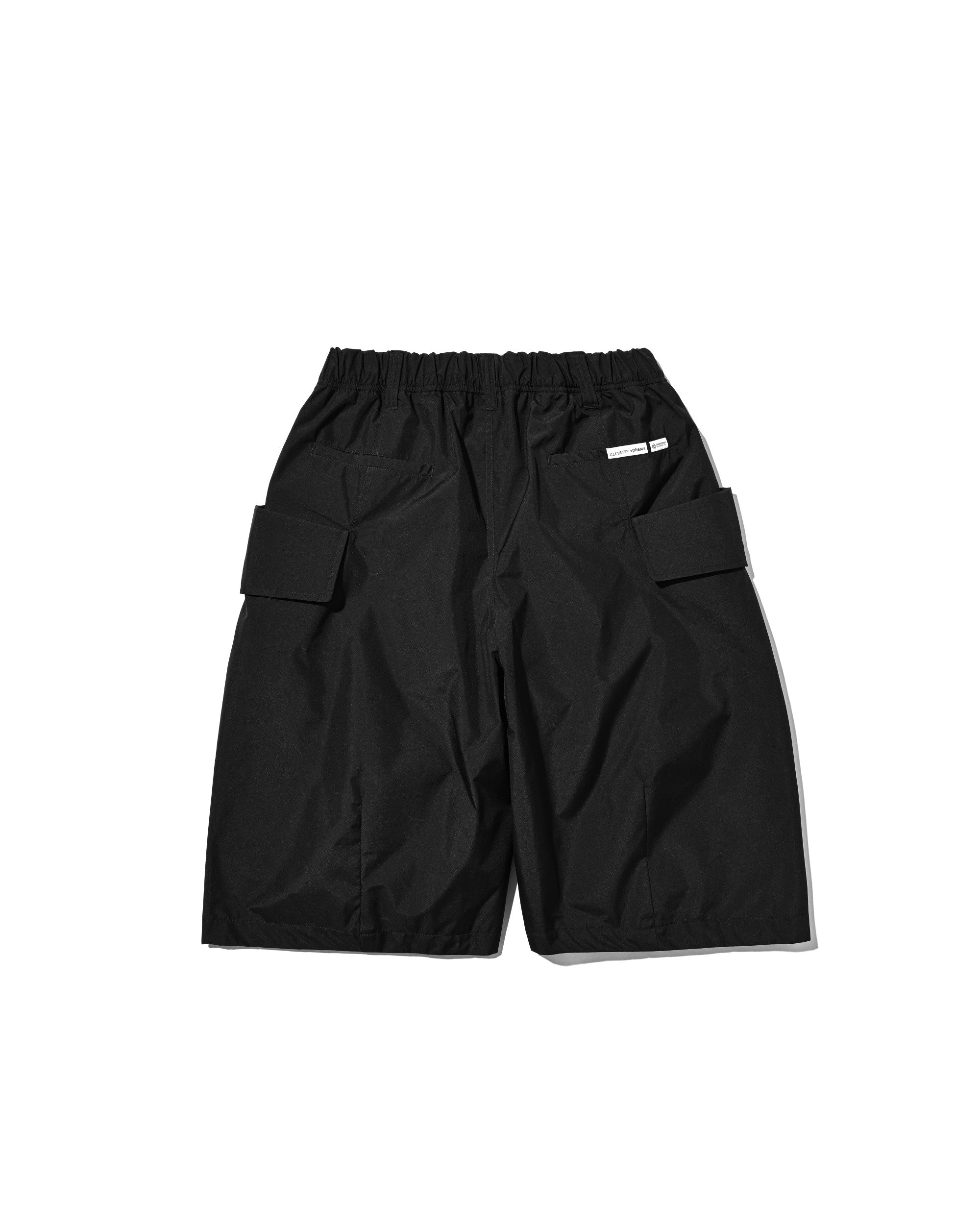 【8.12 WED 20:00- IN STOCK】+phenix WINDSTOPPER® by GORE-TEX LABS CITY FLAP WIDE BALLOON HALF PANTS (BLACK)