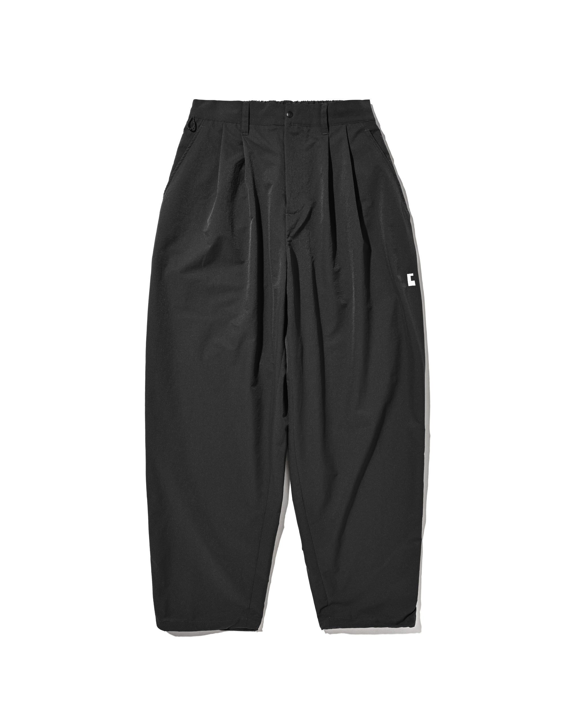 【8.22 SAT 20:00- IN STOCK】“C”COOLDOTS® MINI RIPSTOP CITY UNIFORM WIDE TAPERED PANTS (CHARCOAL×WHITE)