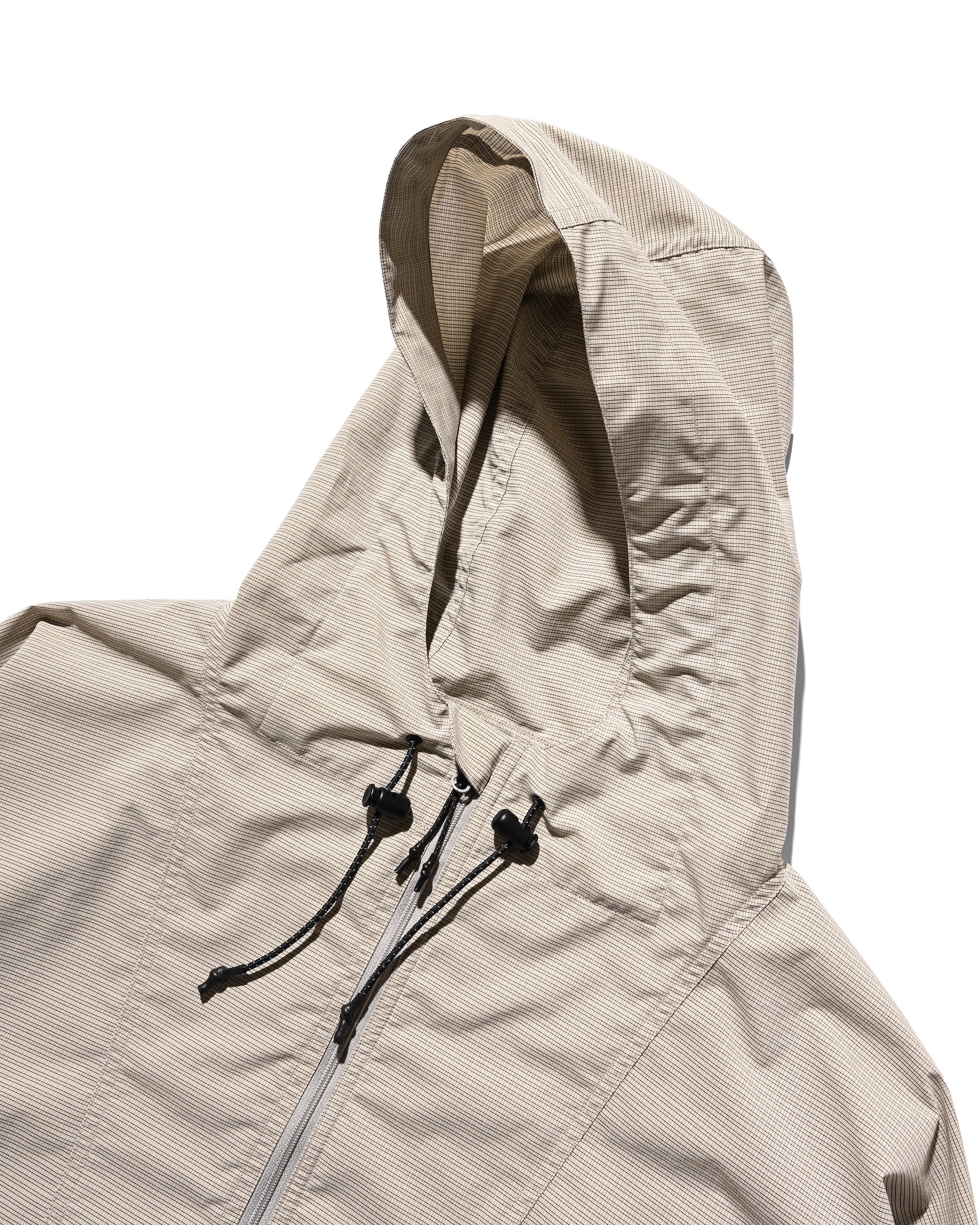 PACKABLE CITY ANORAK PARKA (BEIGE(MINI GRAPH CHECK))