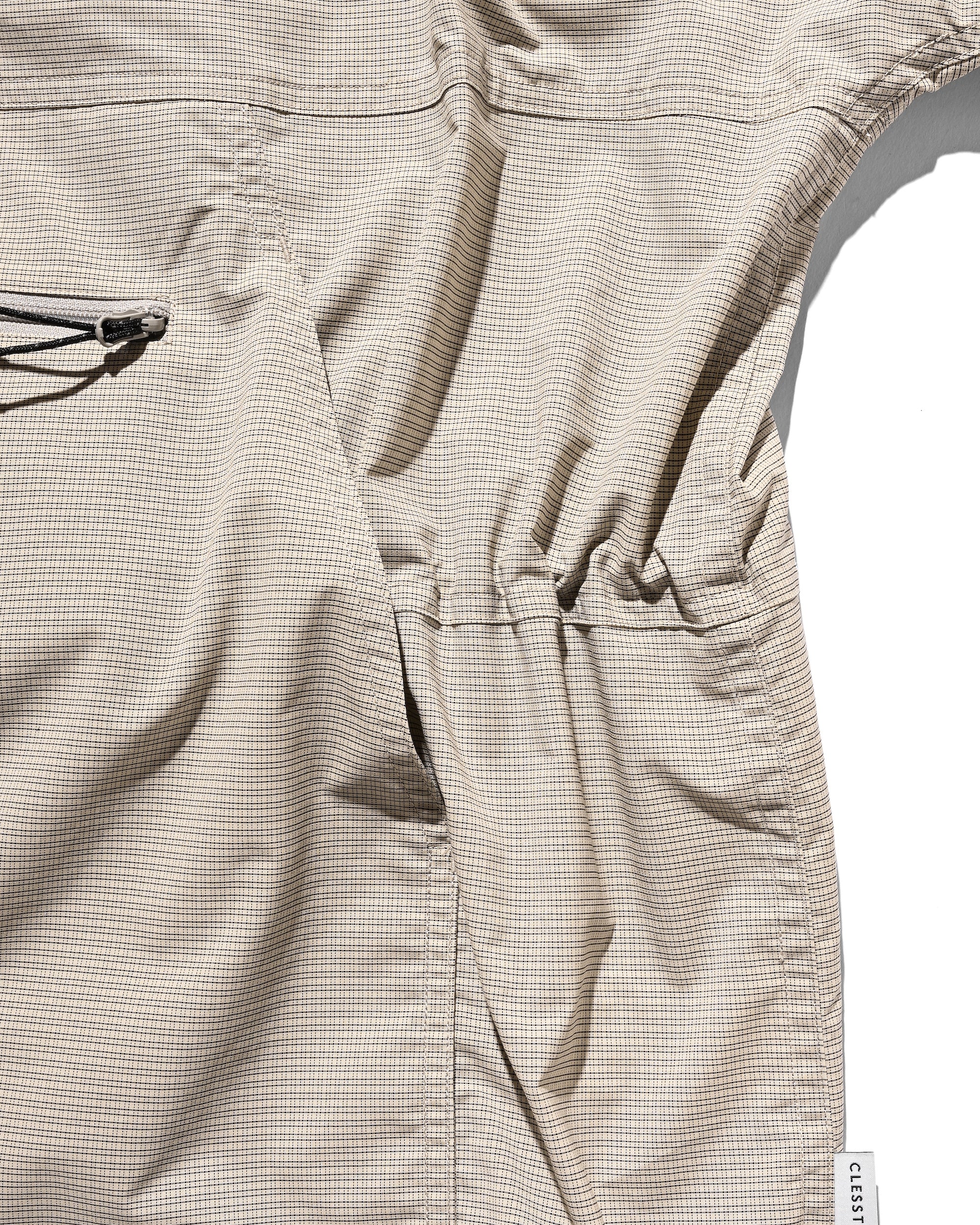 PACKABLE CITY ANORAK PARKA (BEIGE(MINI GRAPH CHECK))
