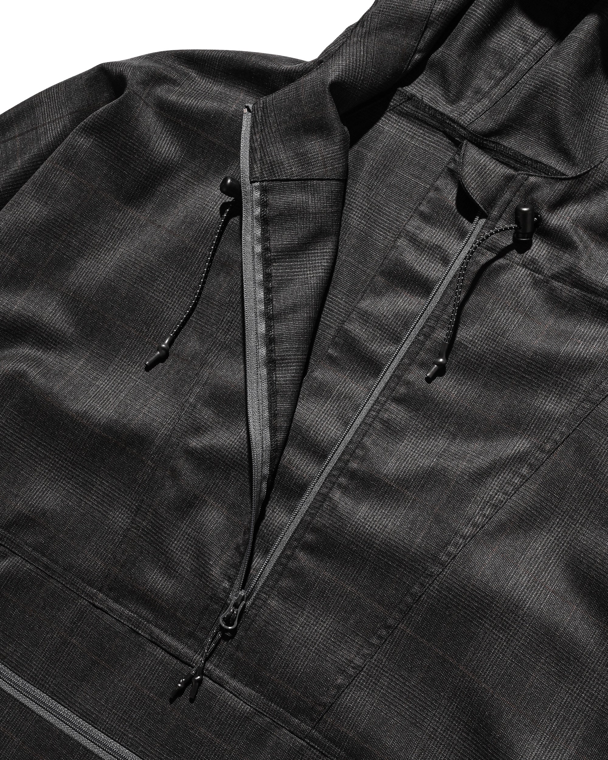 PACKABLE CITY ANORAK PARKA (GRAY(GLEN CHECK))