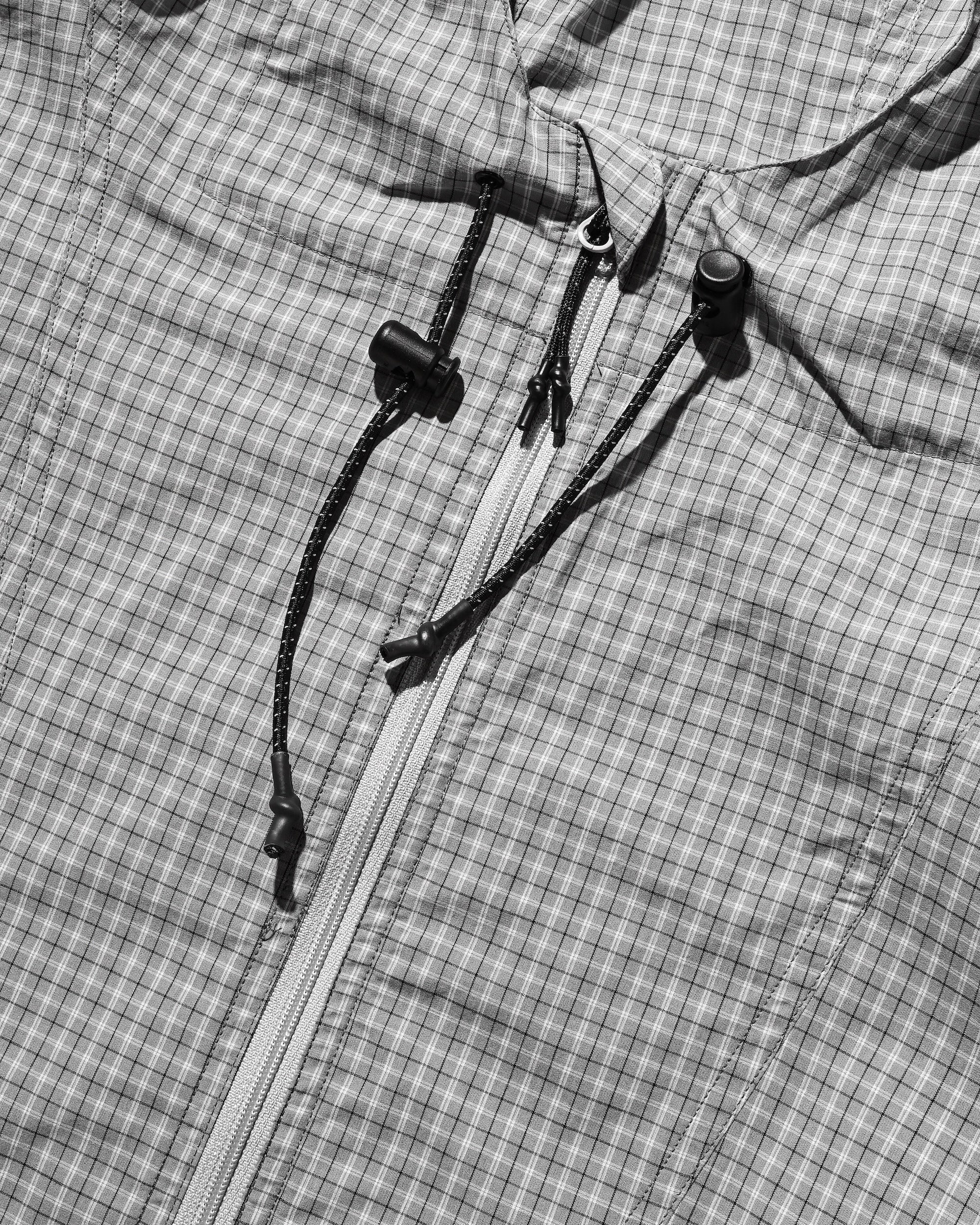 PACKABLE CITY ANORAK PARKA (GRAY(MINI CHECK))