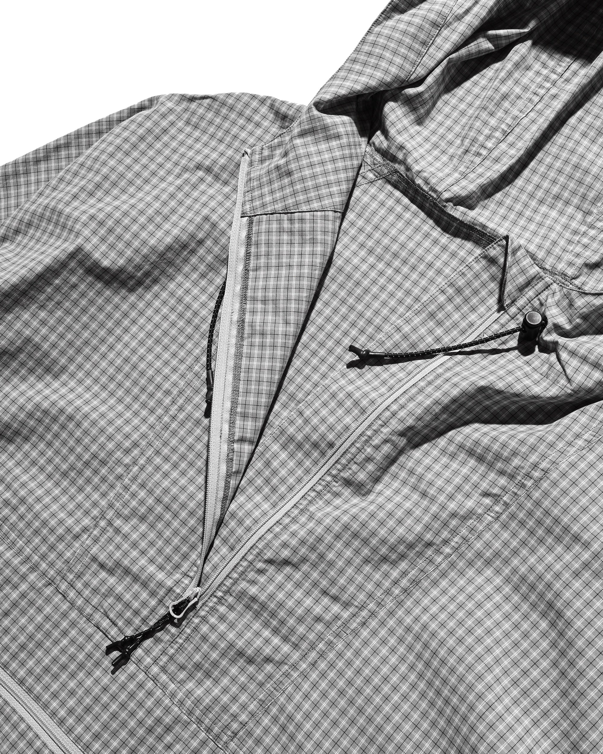 PACKABLE CITY ANORAK PARKA (GRAY(MINI CHECK))