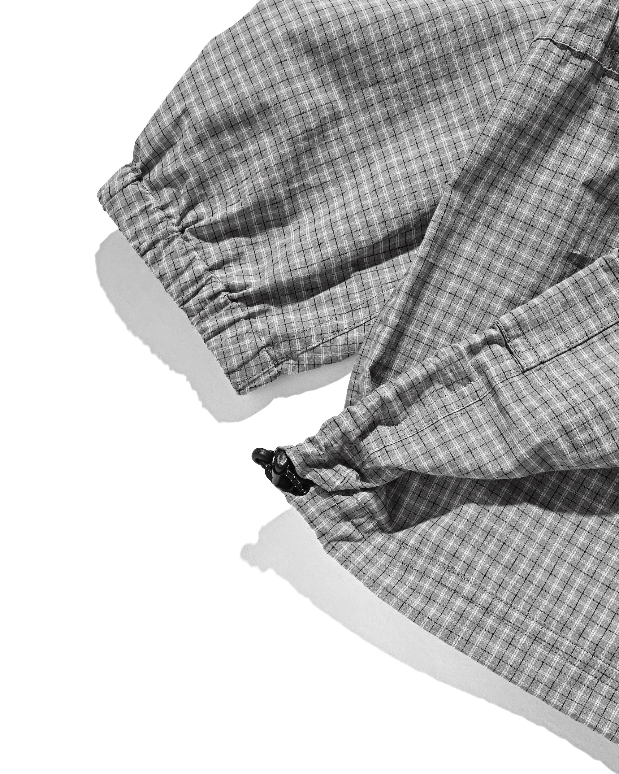PACKABLE CITY ANORAK PARKA (GRAY(MINI CHECK))