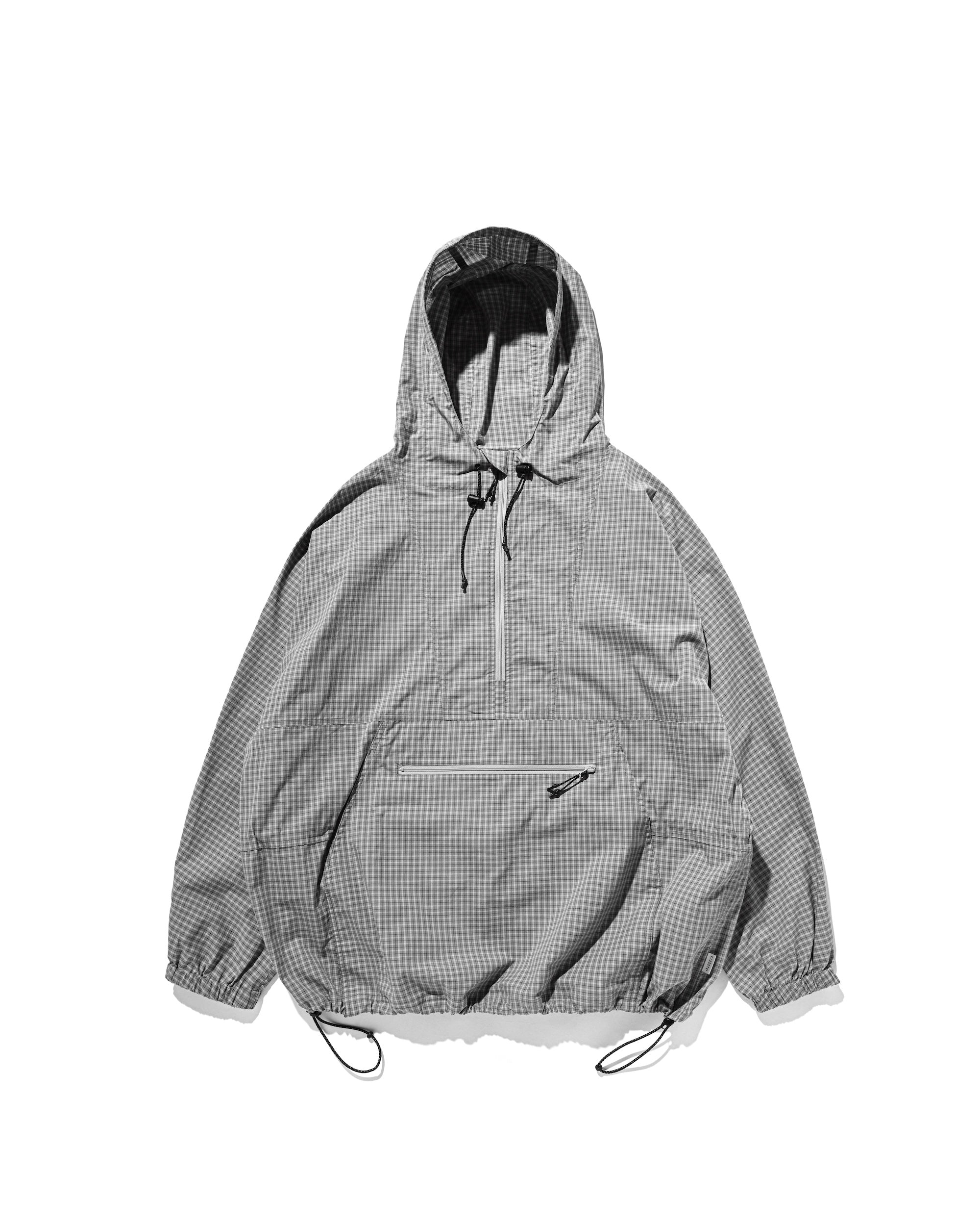 PACKABLE CITY ANORAK PARKA (GRAY(MINI CHECK))