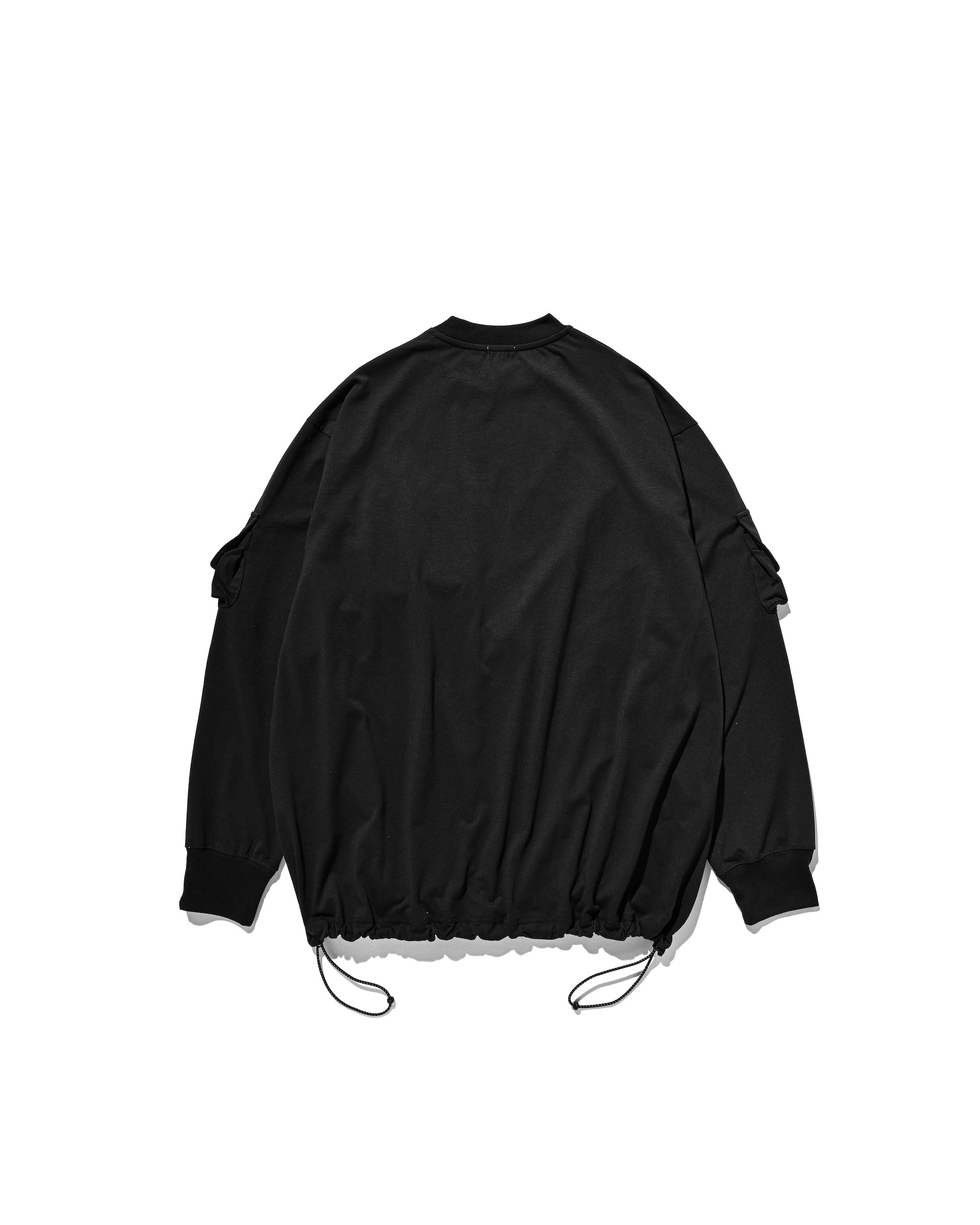 MULTI POCKET L/S T-SHIRT (BLACK)