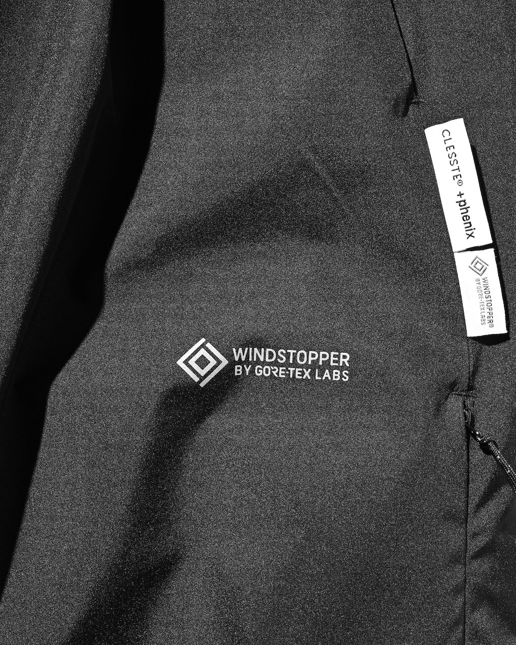 【9.2 WED 20:00- IN STOCK】+phenix WINDSTOPPER® by GORE-TEX LABS TWILL CITY BARREL LEG PANTS (BLACK×WHITE)