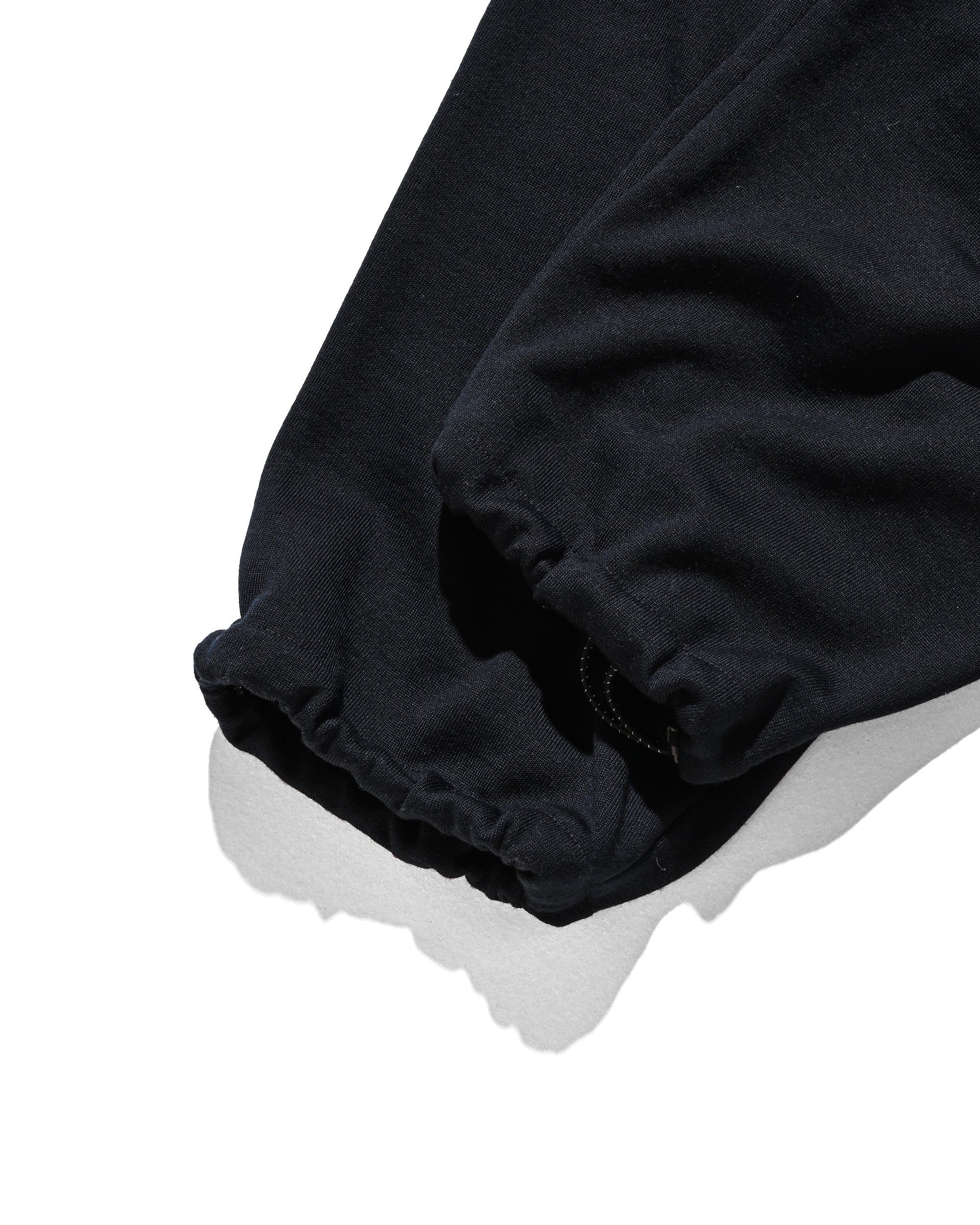 WOOL SWEAT WIDE TAPERED PANTS (NAVY)