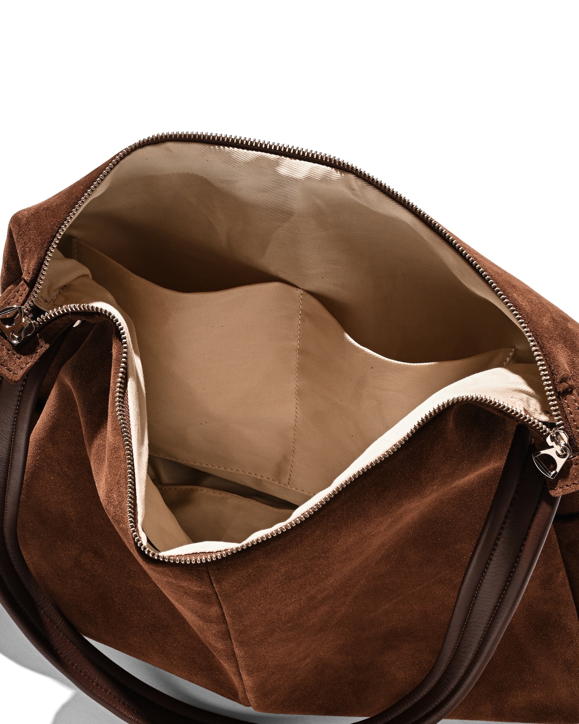 【1.7 WED 20:00- IN STOCK】SUEDE NOMAD BAG (BROWN)