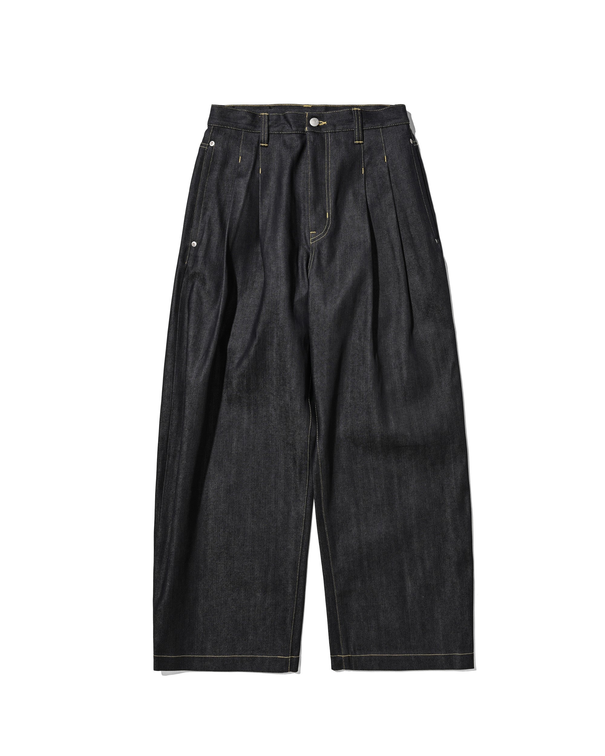 【8.19 WED 20:00- IN STOCK】RAW DENIM CITY WIDE STRAIGHT PANTS (RIGID INDIGO)