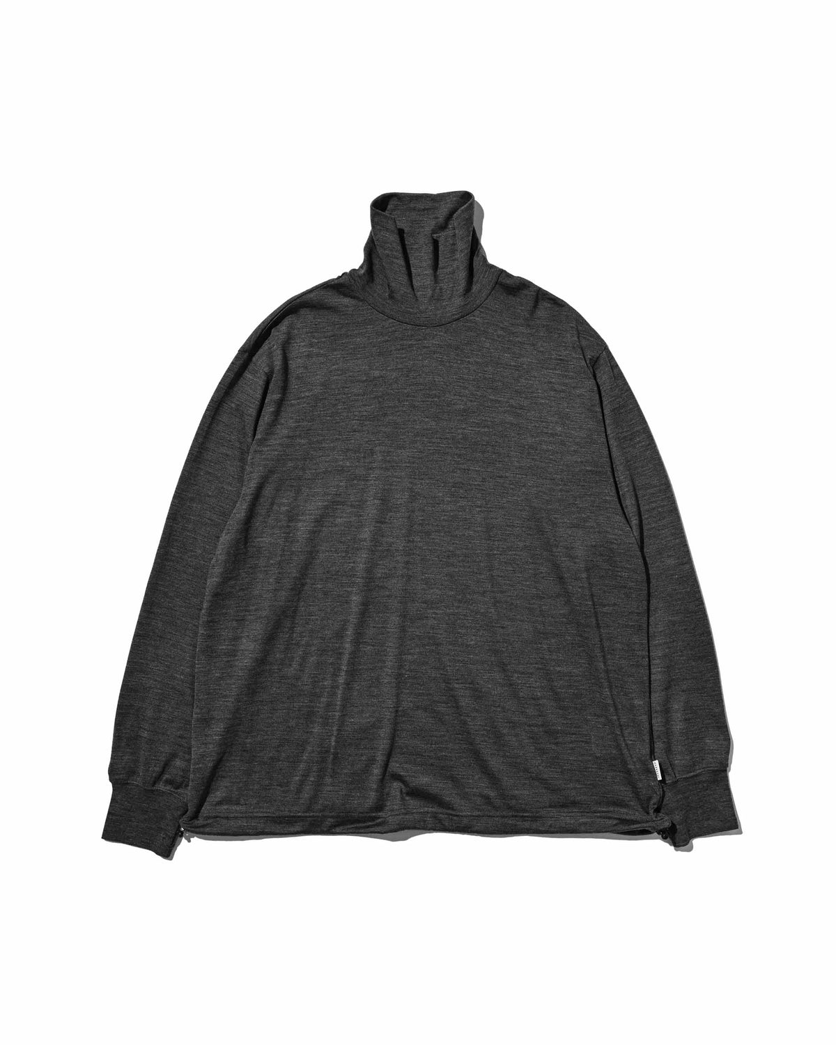 【9.16 WED 20:00- IN STOCK】MERINO WOOL L/S TURTLENECK TEE (GRAY)