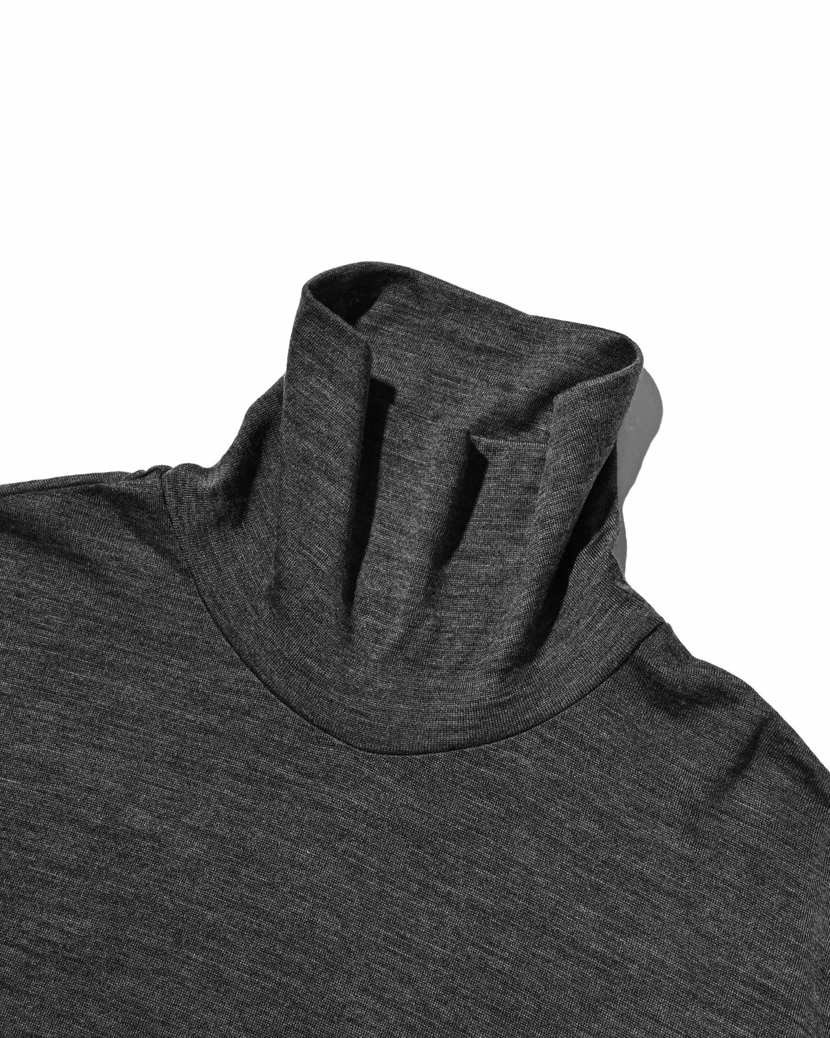 【9.16 WED 20:00- IN STOCK】MERINO WOOL L/S TURTLENECK TEE (GRAY)