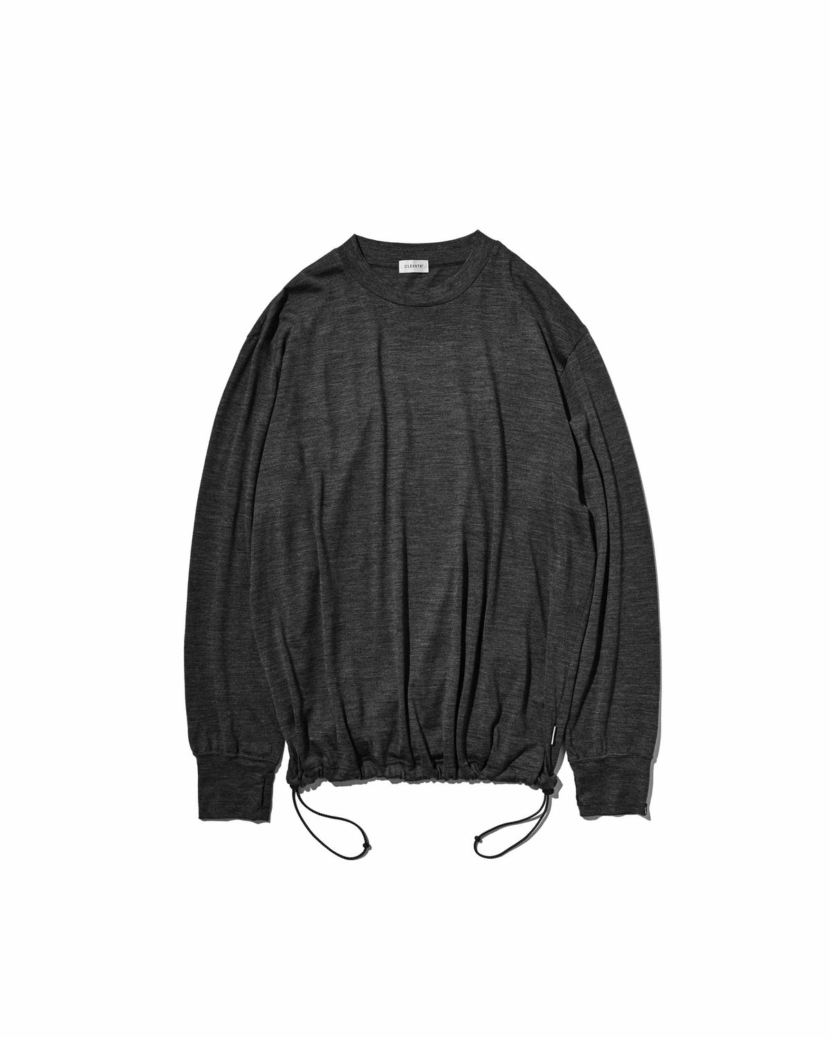 【9.16 WED 20:00- IN STOCK】MERINO WOOL L/S TEE (GRAY)