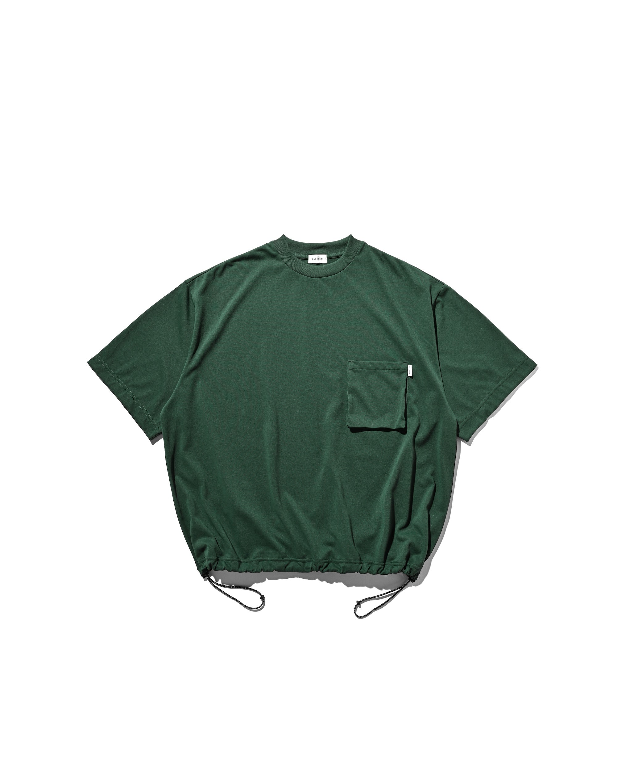 3D POCKET MASSIVE T-SHIRT WITH DRAWSTRINGS (GREEN)