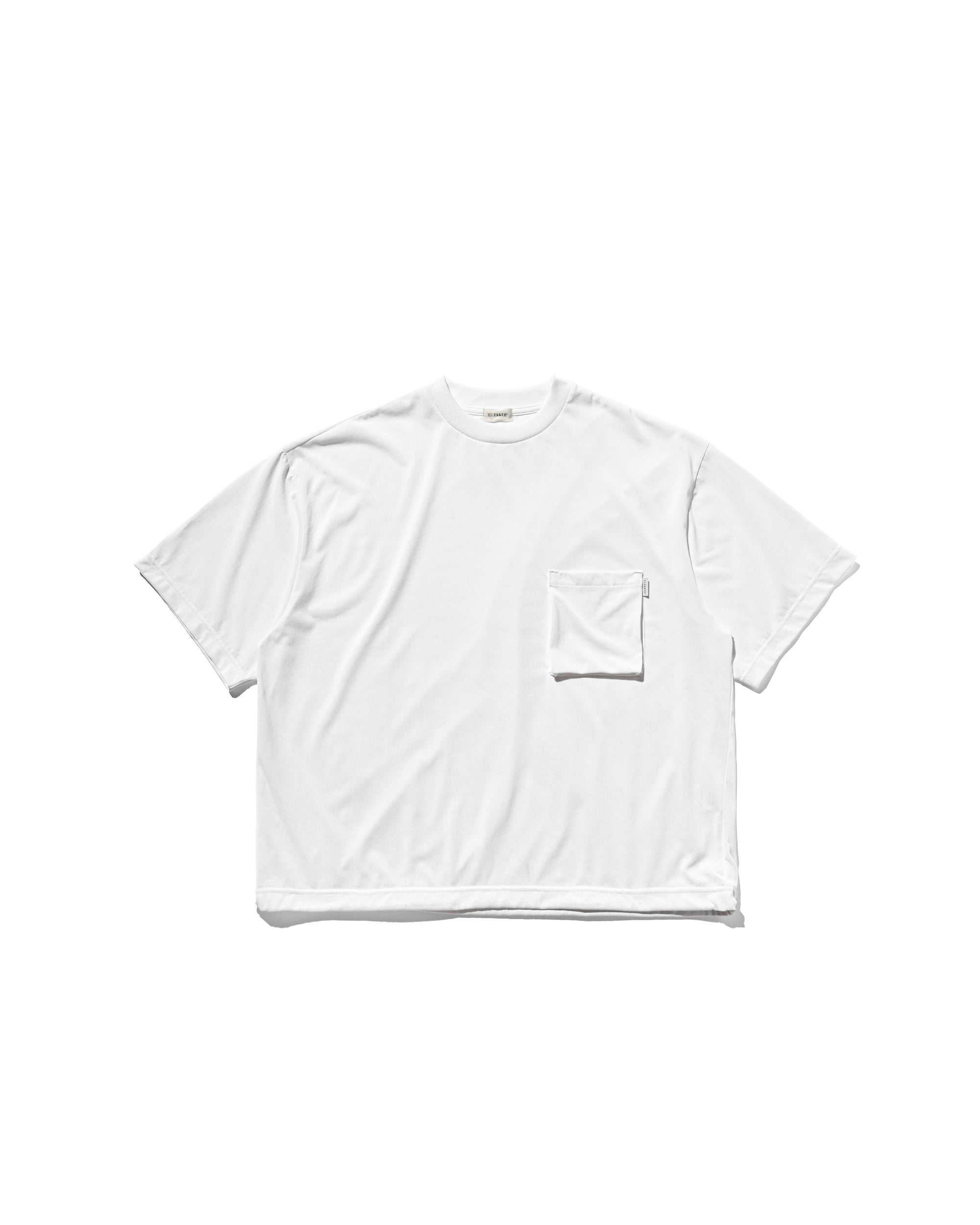 3D POCKET MASSIVE T-SHIRT WITH DRAWSTRINGS (WHITE)