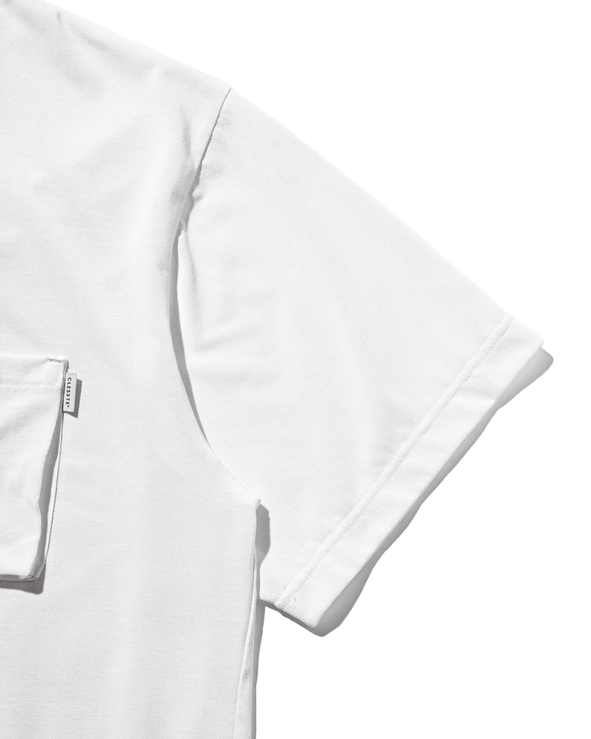 3D POCKET MASSIVE T-SHIRT WITH DRAWSTRINGS (WHITE)