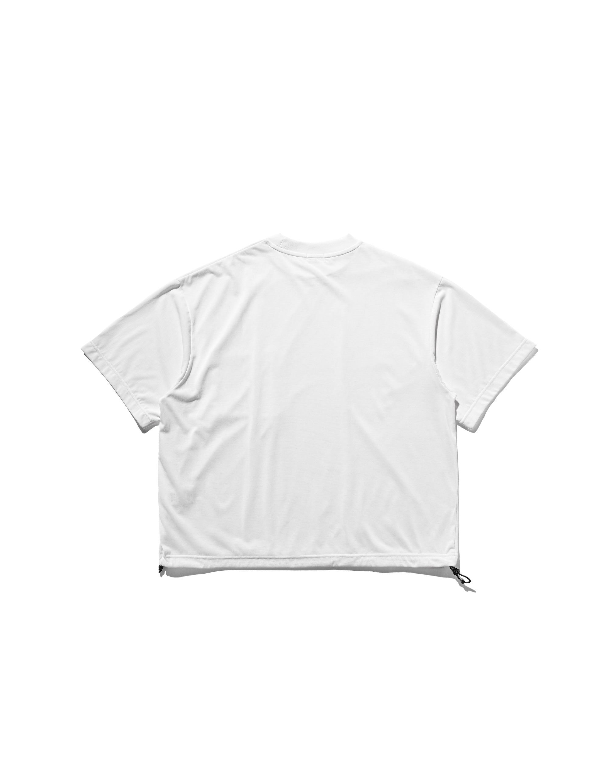 3D POCKET MASSIVE T-SHIRT WITH DRAWSTRINGS (WHITE)