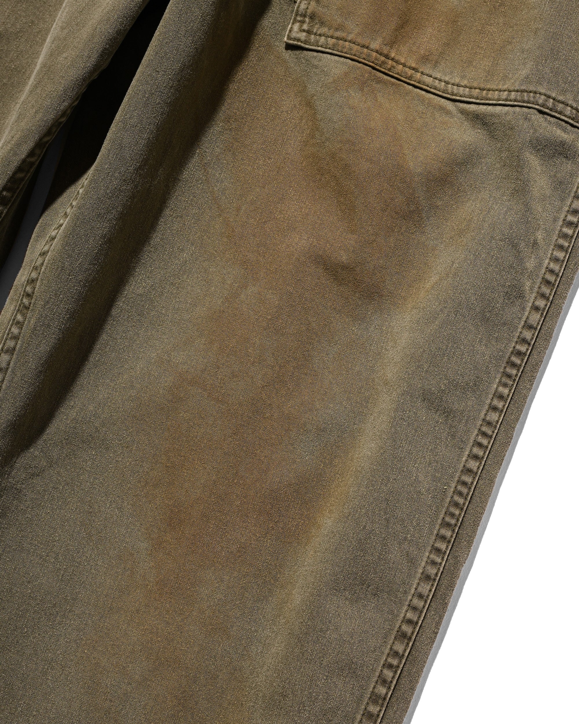 VINTAGE EFFECT BAKER PANTS (OLIVE)