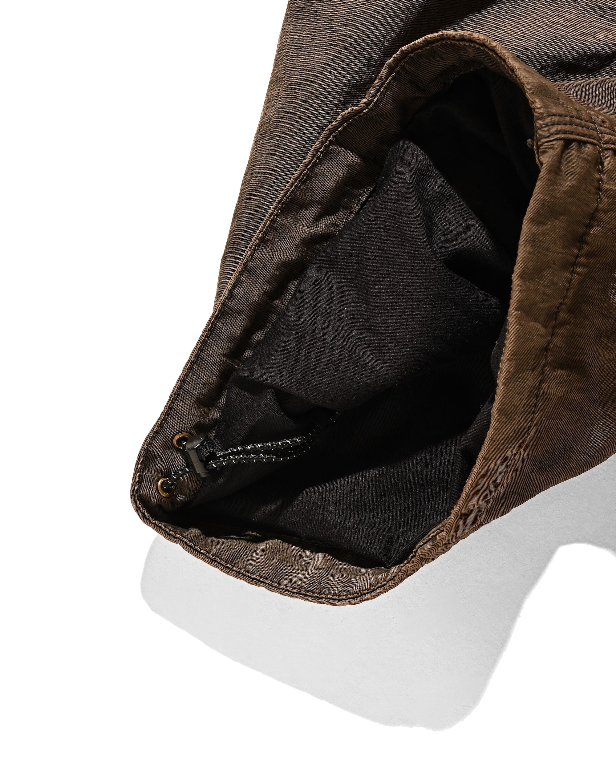 【2.7 SAT 20:00- IN STOCK】FADED FINISH NYLON CITY TWISTED WORKER PANTS (FADE BROWN)