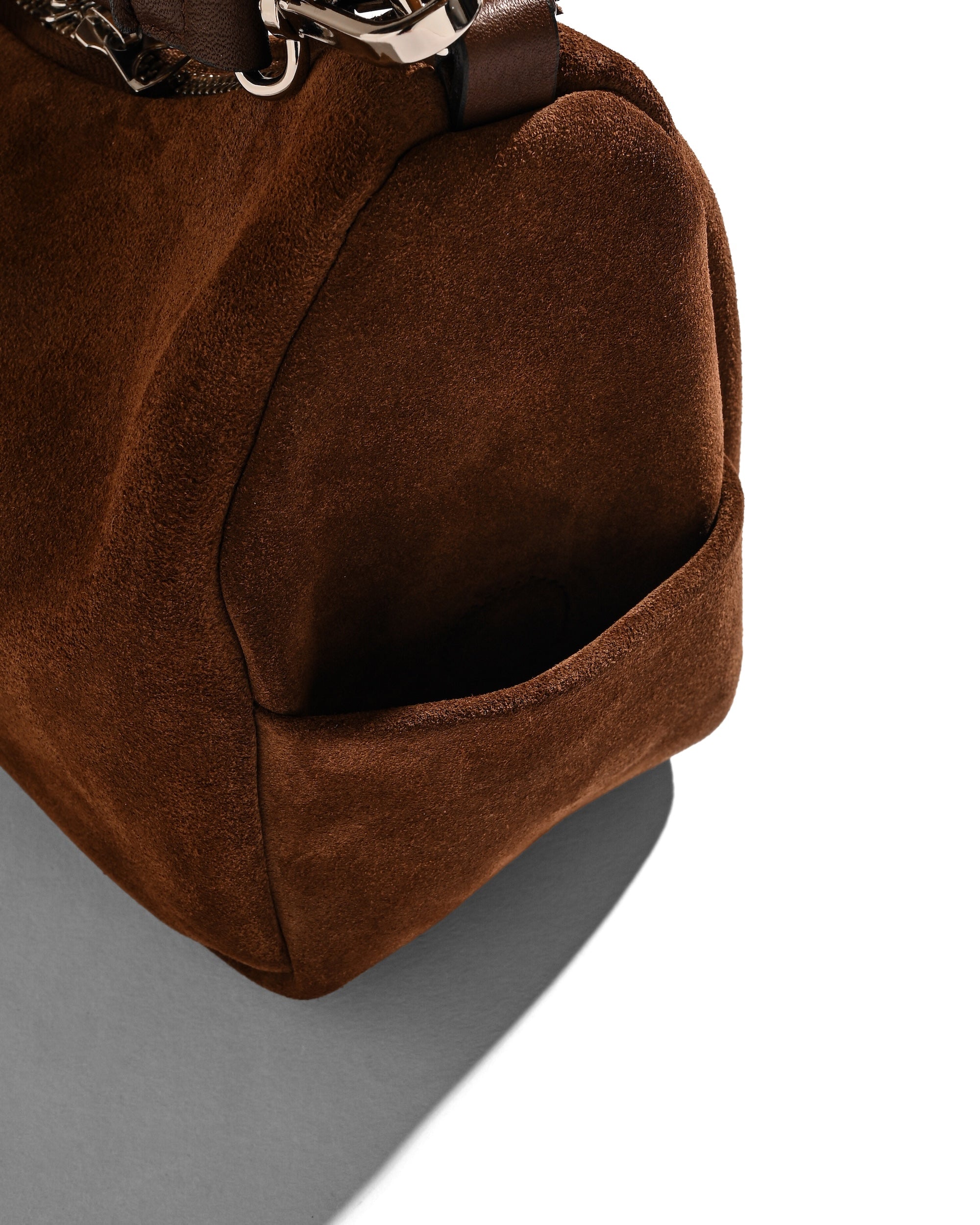 SUEDE DAYOFF BAG MINI (BROWN)