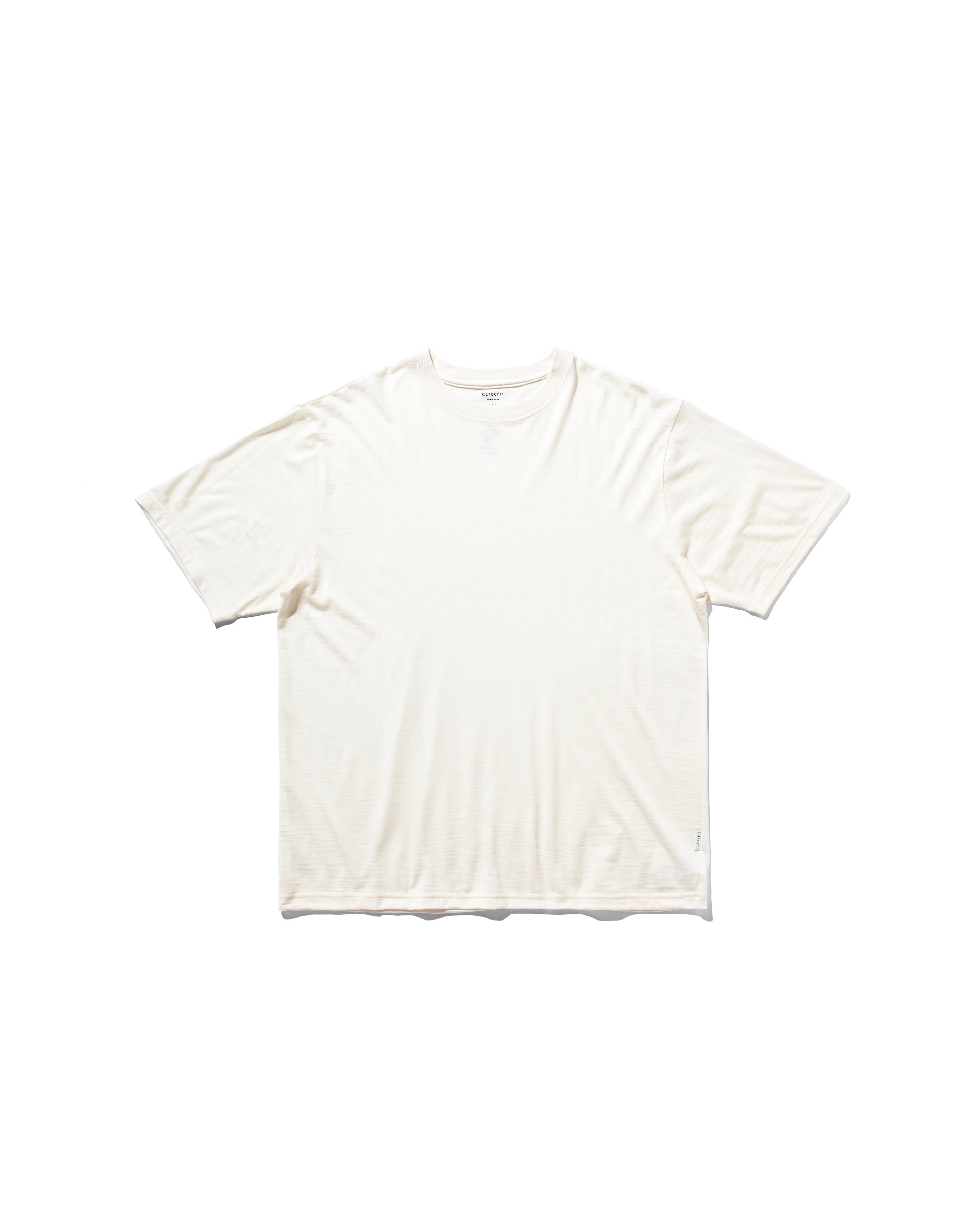 【5.13 WED 20:00- IN STOCK】WASHABLE WOOL S/S T-SHIRT (WHITE)