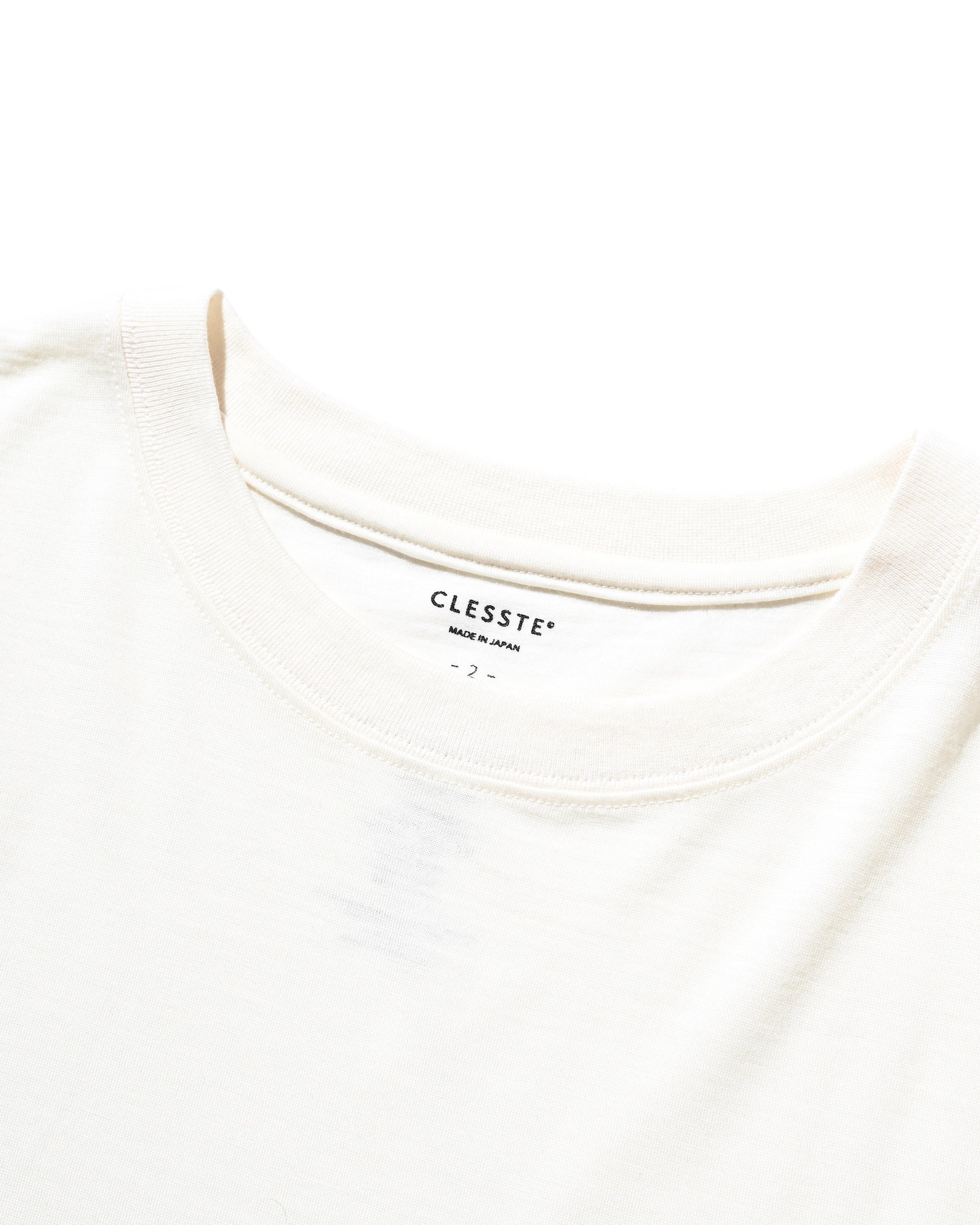 WASHABLE WOOL S/S T-SHIRT (WHITE)