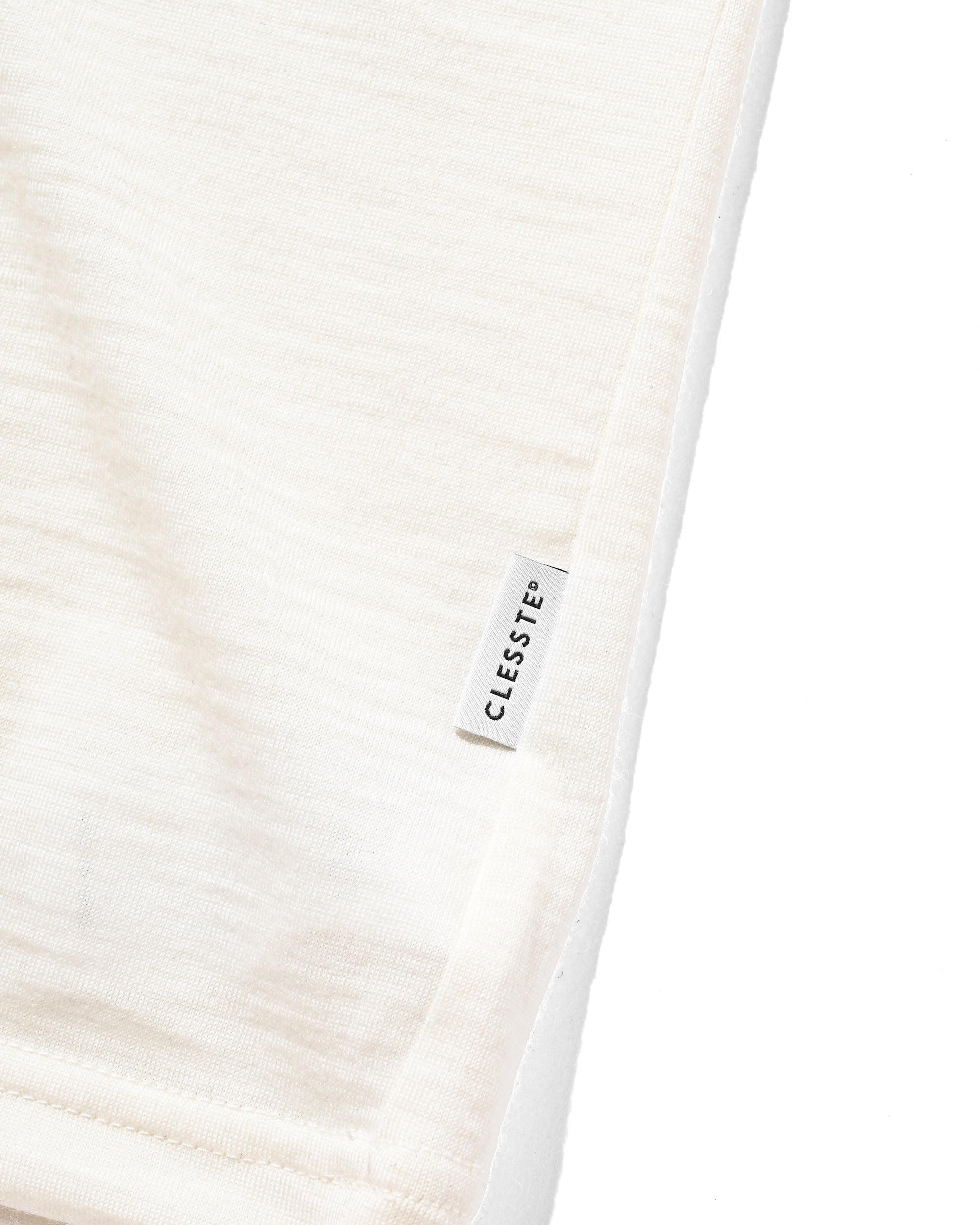 WASHABLE WOOL S/S T-SHIRT (WHITE)