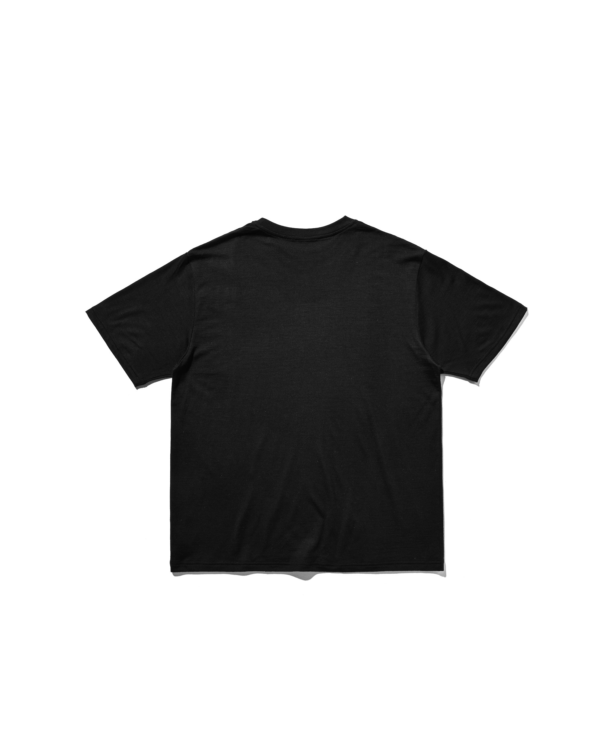 【5.13 WED 20:00- IN STOCK】WASHABLE WOOL S/S T-SHIRT (BLACK)