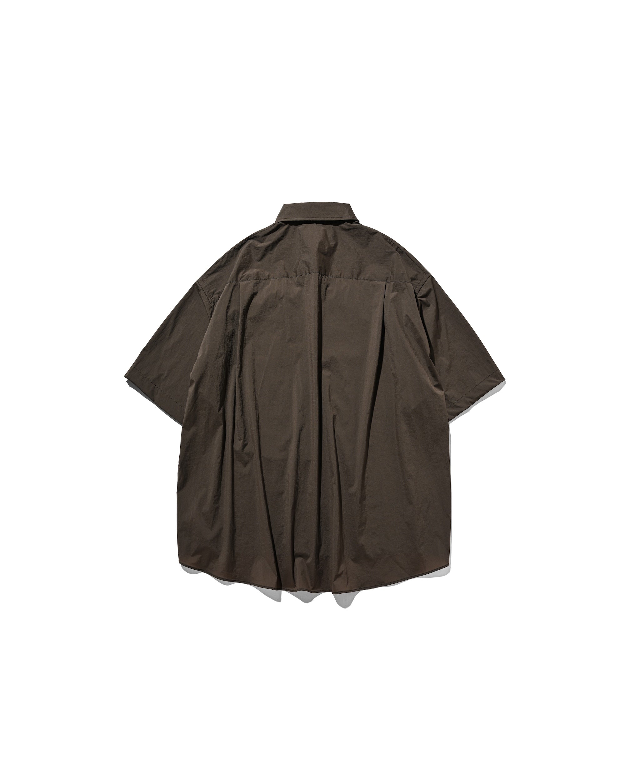 【FRAGSHIP STORE LIMITED】CRISPY NYLON CITY UNIFORM S/S SHIRT (BROWN)