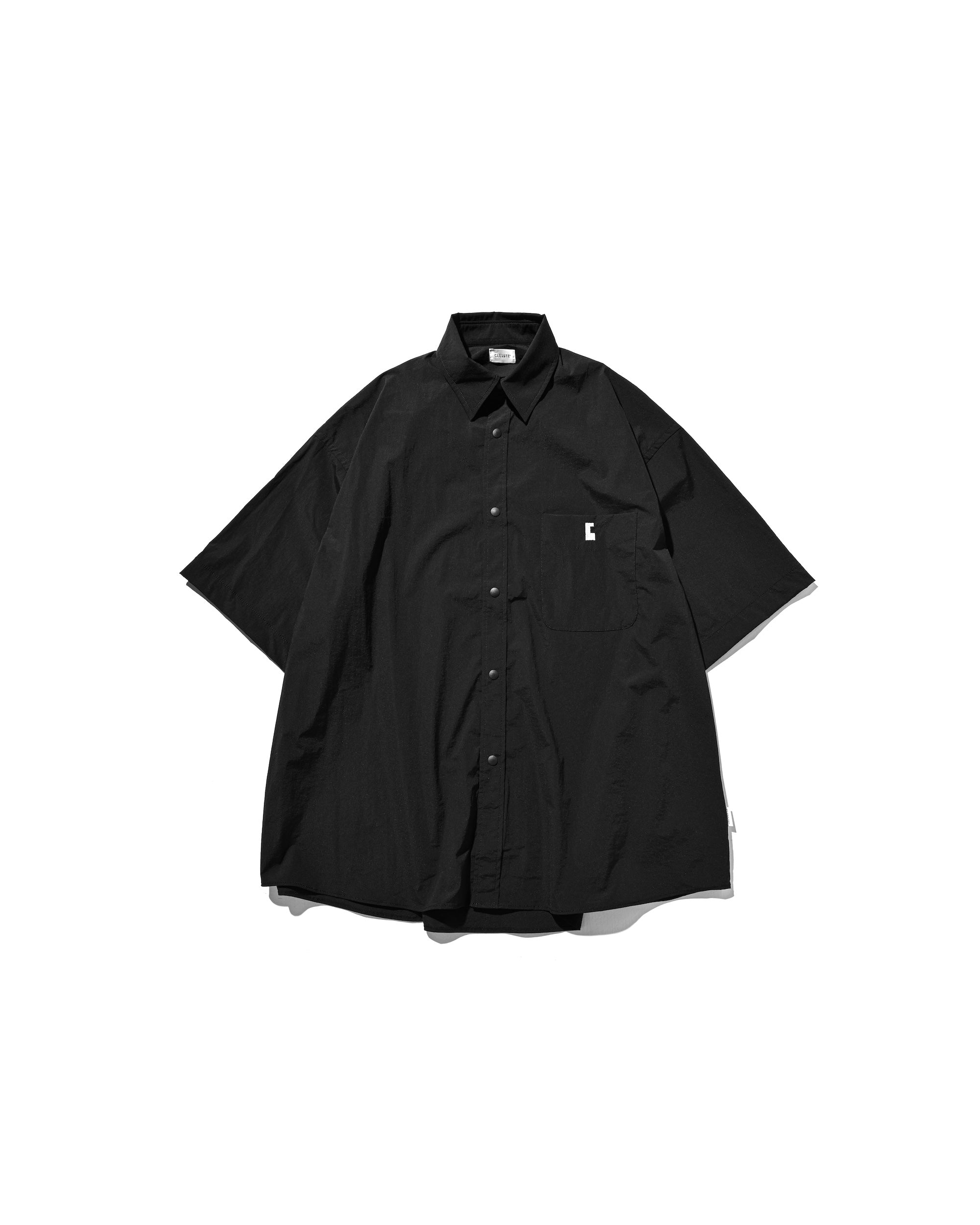 CRISPY NYLON CITY UNIFORM S/S SHIRT (BLACK)