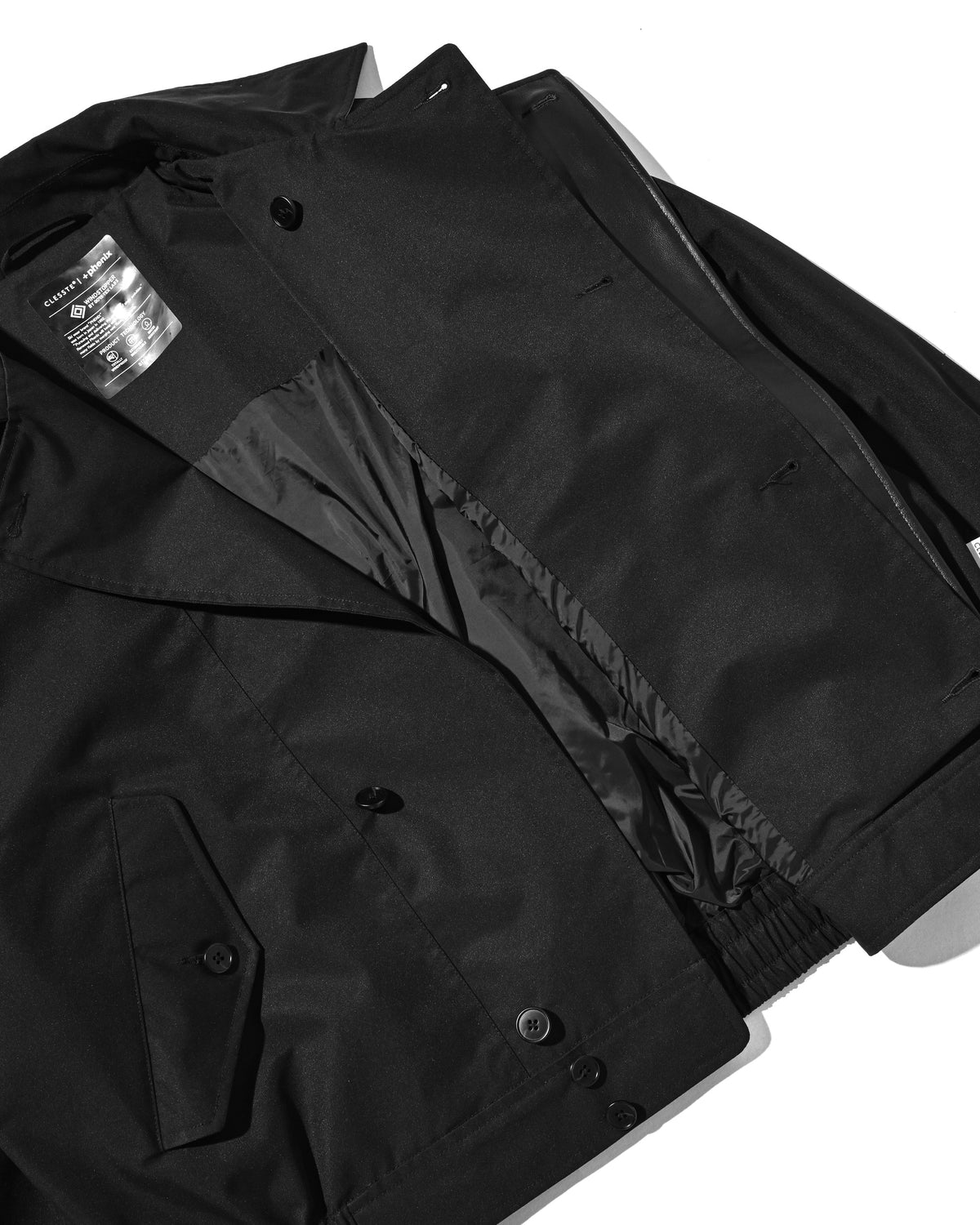 【10.24 SAT 20:00- IN STOCK】 +phenix WINDSTOPPER® by GORE-TEX LABS TWILL CITY DOUBLE FLAP JACKET (BLACK)