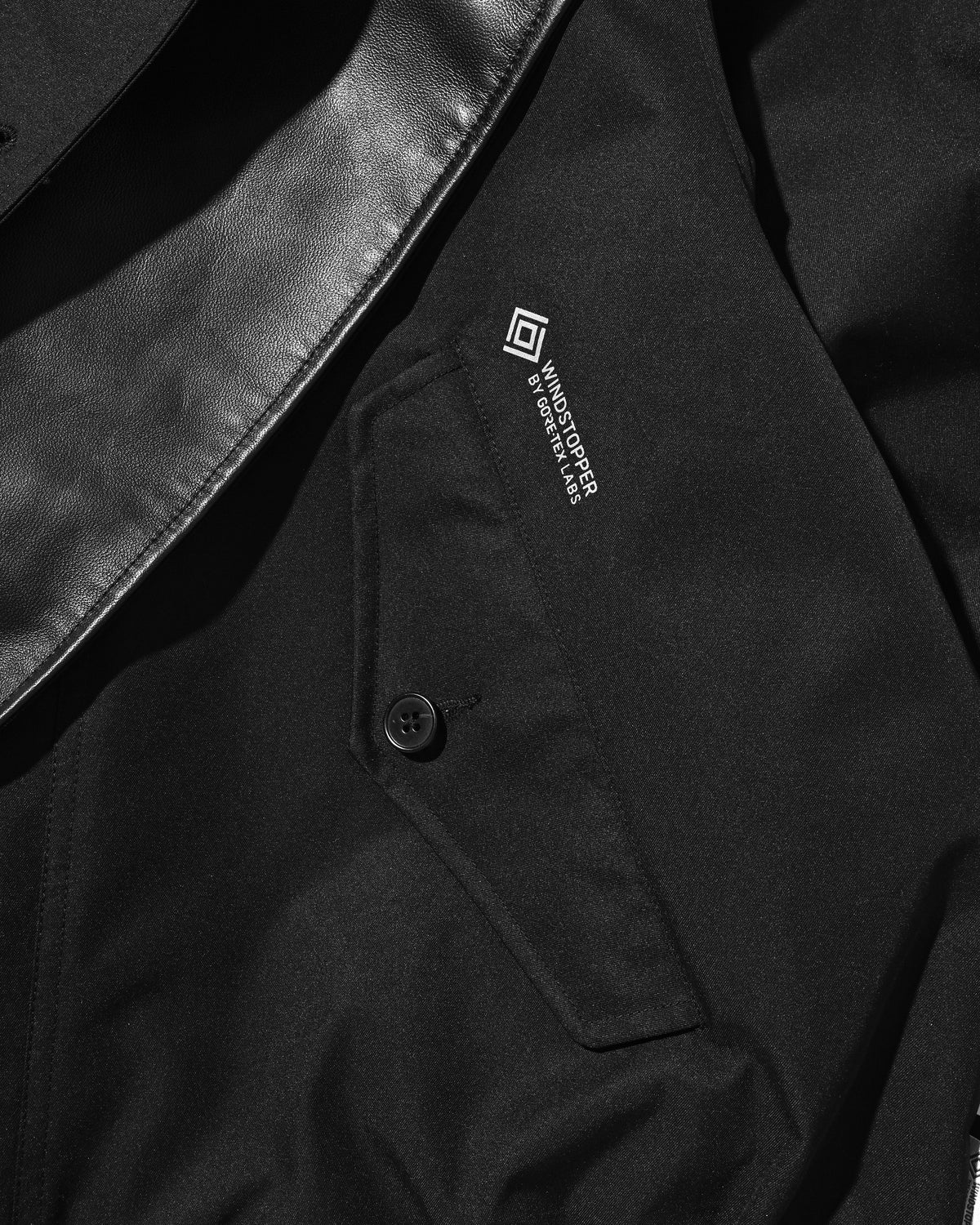 【10.24 SAT 20:00- IN STOCK】 +phenix WINDSTOPPER® by GORE-TEX LABS TWILL CITY DOUBLE FLAP JACKET (BLACK)