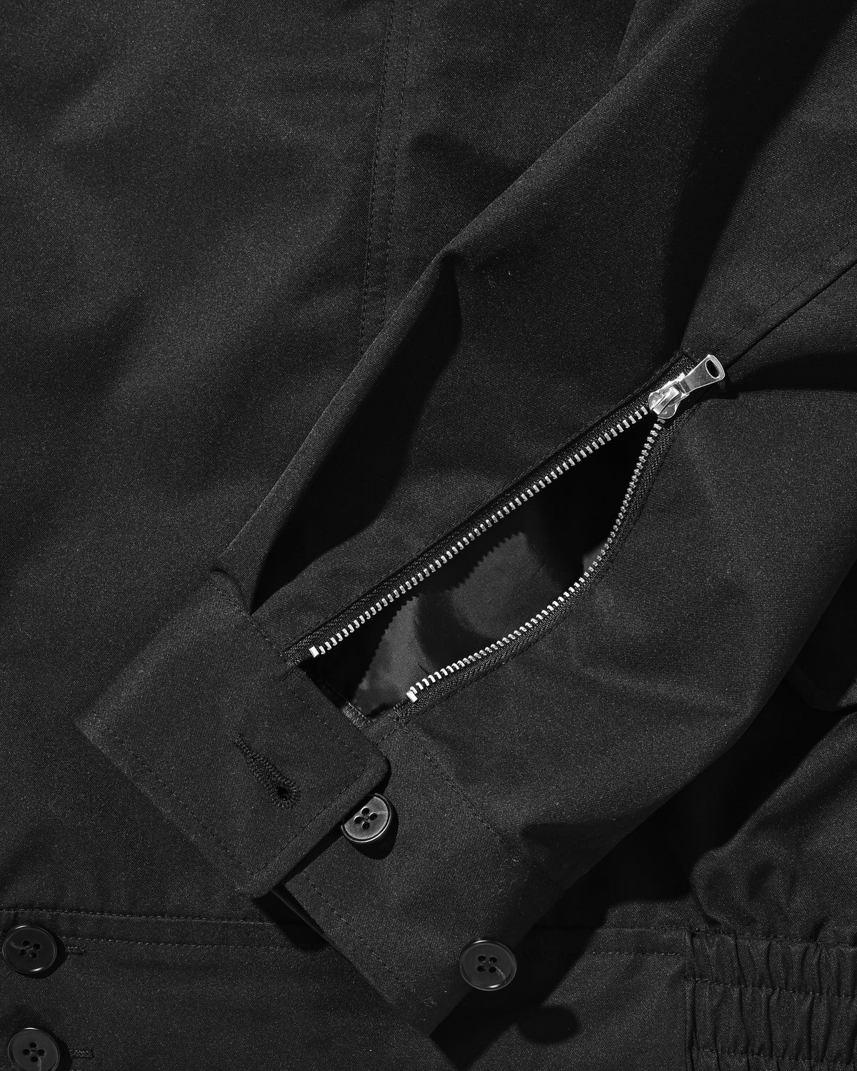 【10.24 SAT 20:00- IN STOCK】 +phenix WINDSTOPPER® by GORE-TEX LABS TWILL CITY DOUBLE FLAP JACKET (BLACK)