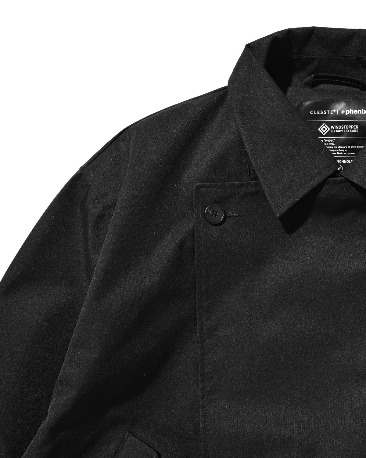 【10.24 SAT 20:00- IN STOCK】 +phenix WINDSTOPPER® by GORE-TEX LABS TWILL CITY DOUBLE FLAP JACKET (BLACK)