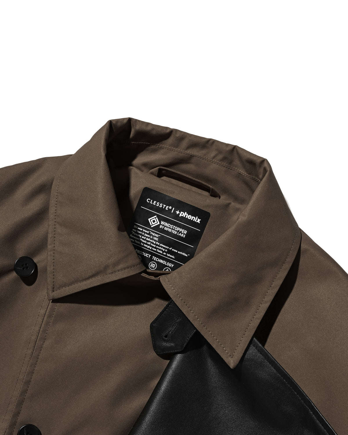 【10.24 SAT 20:00- IN STOCK】 +phenix WINDSTOPPER® by GORE-TEX LABS TWILL CITY DOUBLE FLAP JACKET (URBAN BROWN)