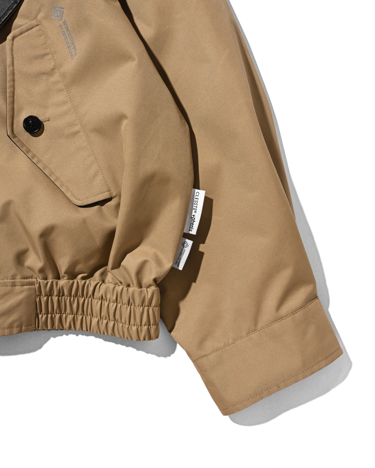 【10.24 SAT 20:00- IN STOCK】 +phenix WINDSTOPPER® by GORE-TEX LABS TWILL CITY DOUBLE FLAP JACKET (CAMEL BEIGE)