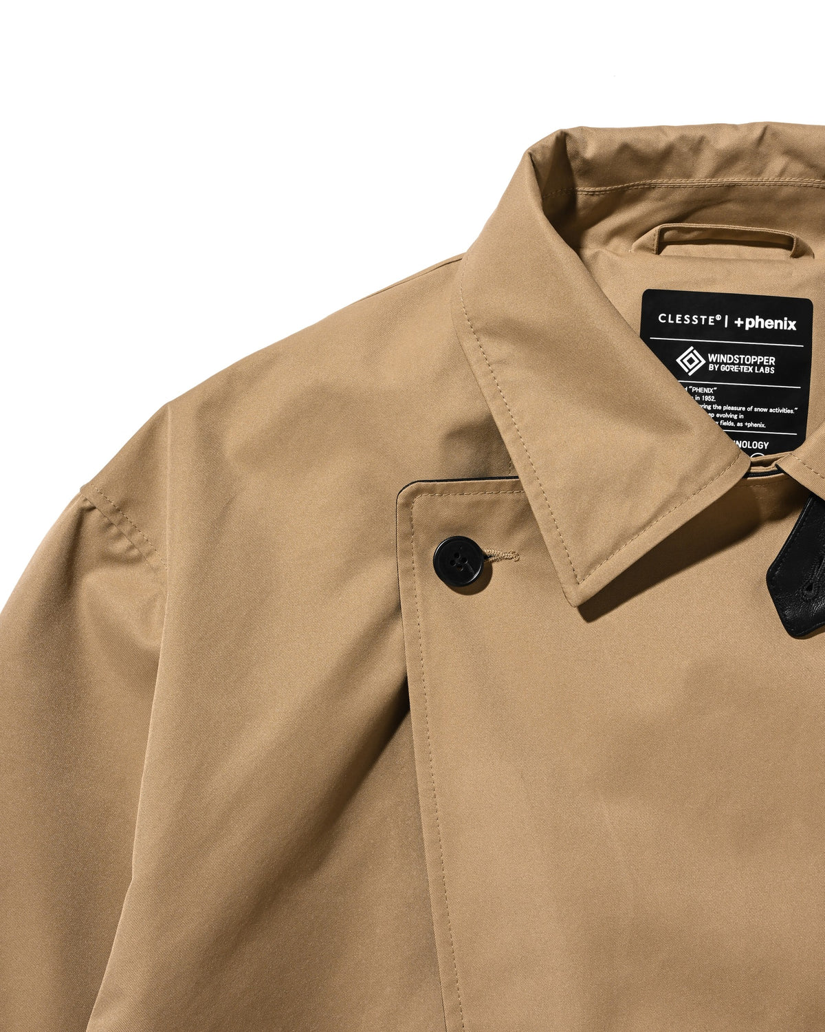 【10.24 SAT 20:00- IN STOCK】 +phenix WINDSTOPPER® by GORE-TEX LABS TWILL CITY DOUBLE FLAP JACKET (CAMEL BEIGE)