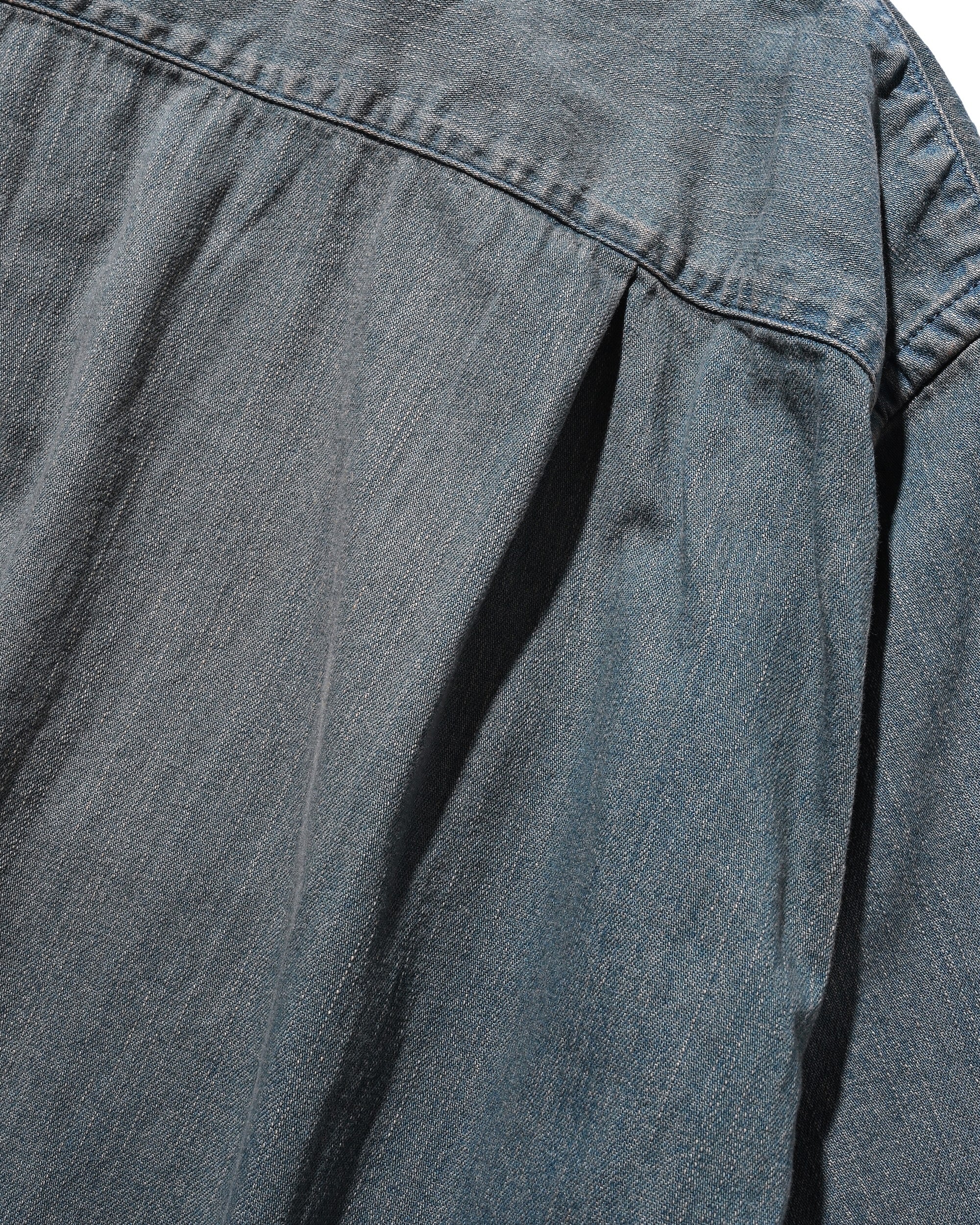 VINTAGE DYED DENIM CLASSIC CITY S/S SHIRT (VINTAGE BROWN)