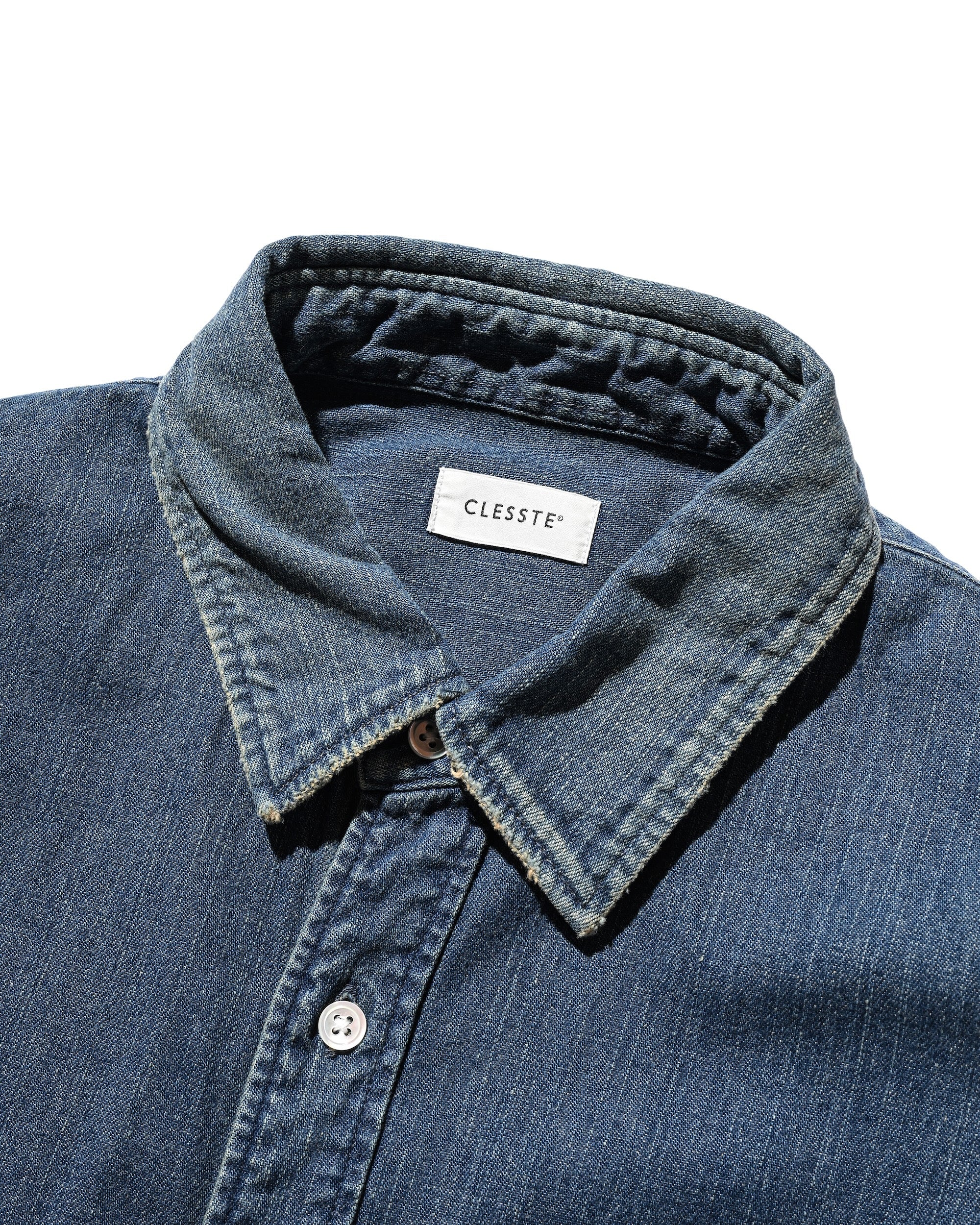 VINTAGE DYED DENIM CLASSIC CITY S/S SHIRT (VINTAGE INDIGO)