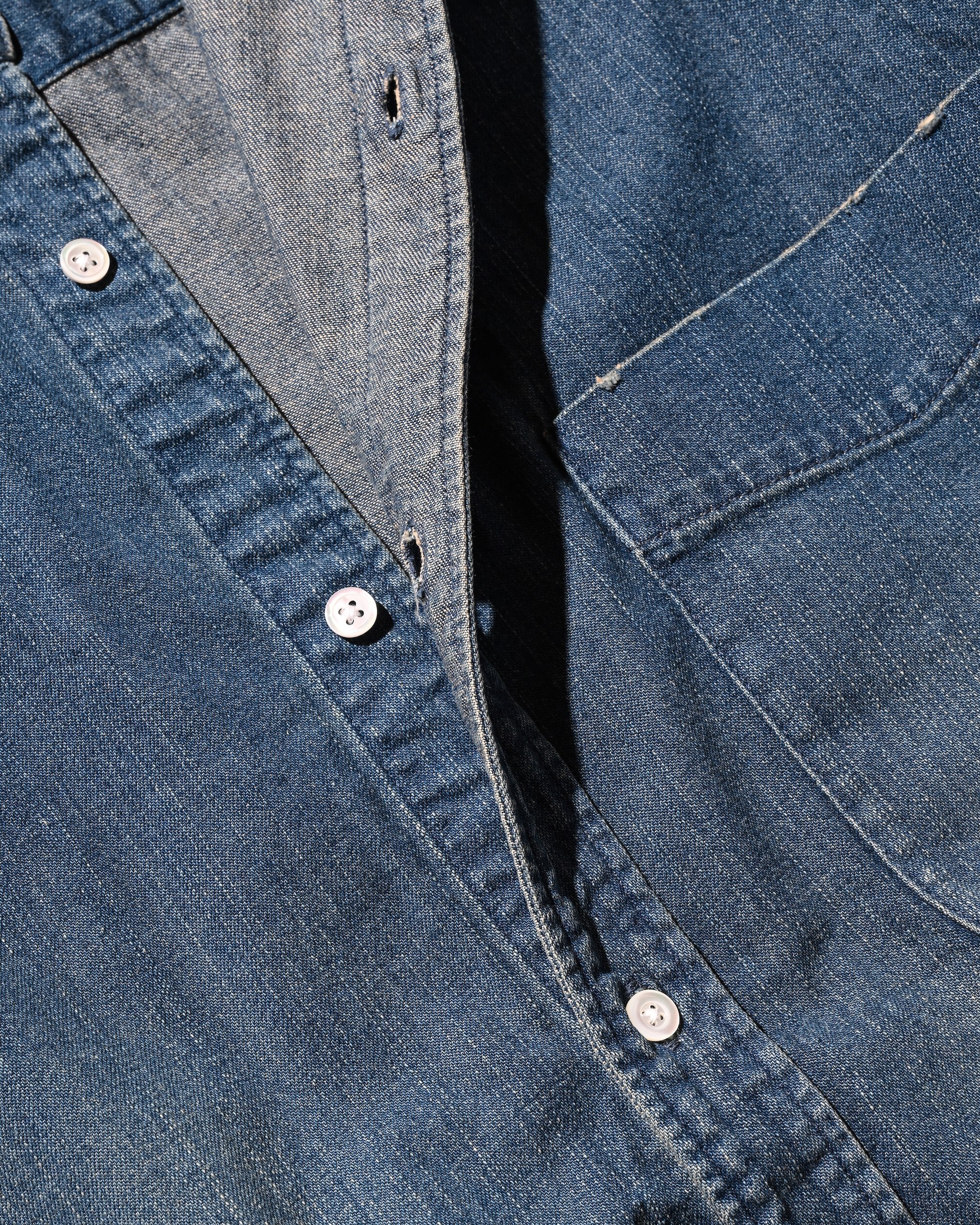 VINTAGE DYED DENIM CLASSIC CITY S/S SHIRT (VINTAGE INDIGO)