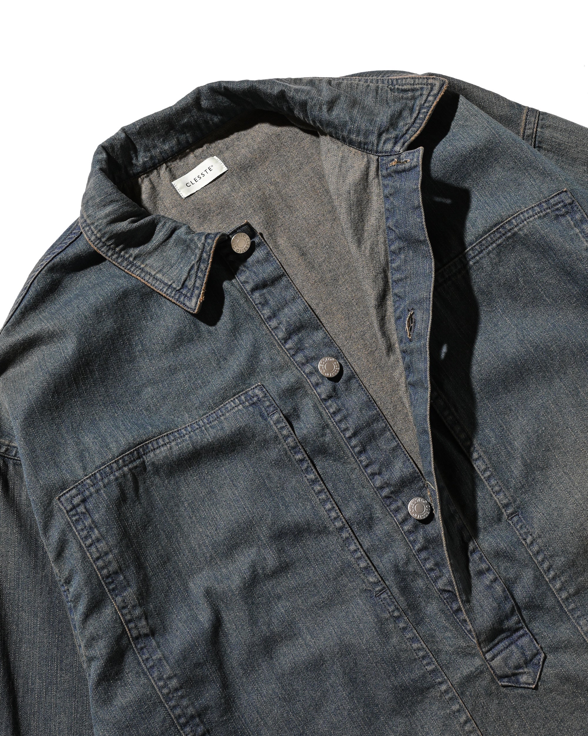 【2.21 SAT 20:00- IN STOCK】VINTAGE DYED SELVEDGE DENIM US ARMY M-35 PULLOVER JACKET (VINTAGE BROWN)