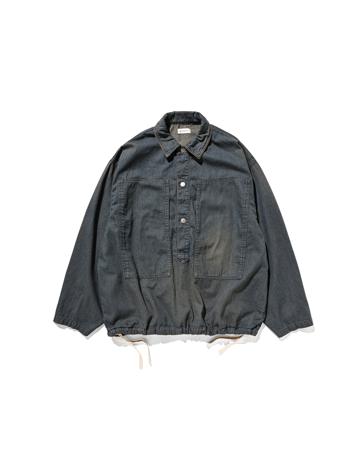 VINTAGE DYED SELVEDGE DENIM US ARMY M-35 PULLOVER JACKET (VINTAGE BROW