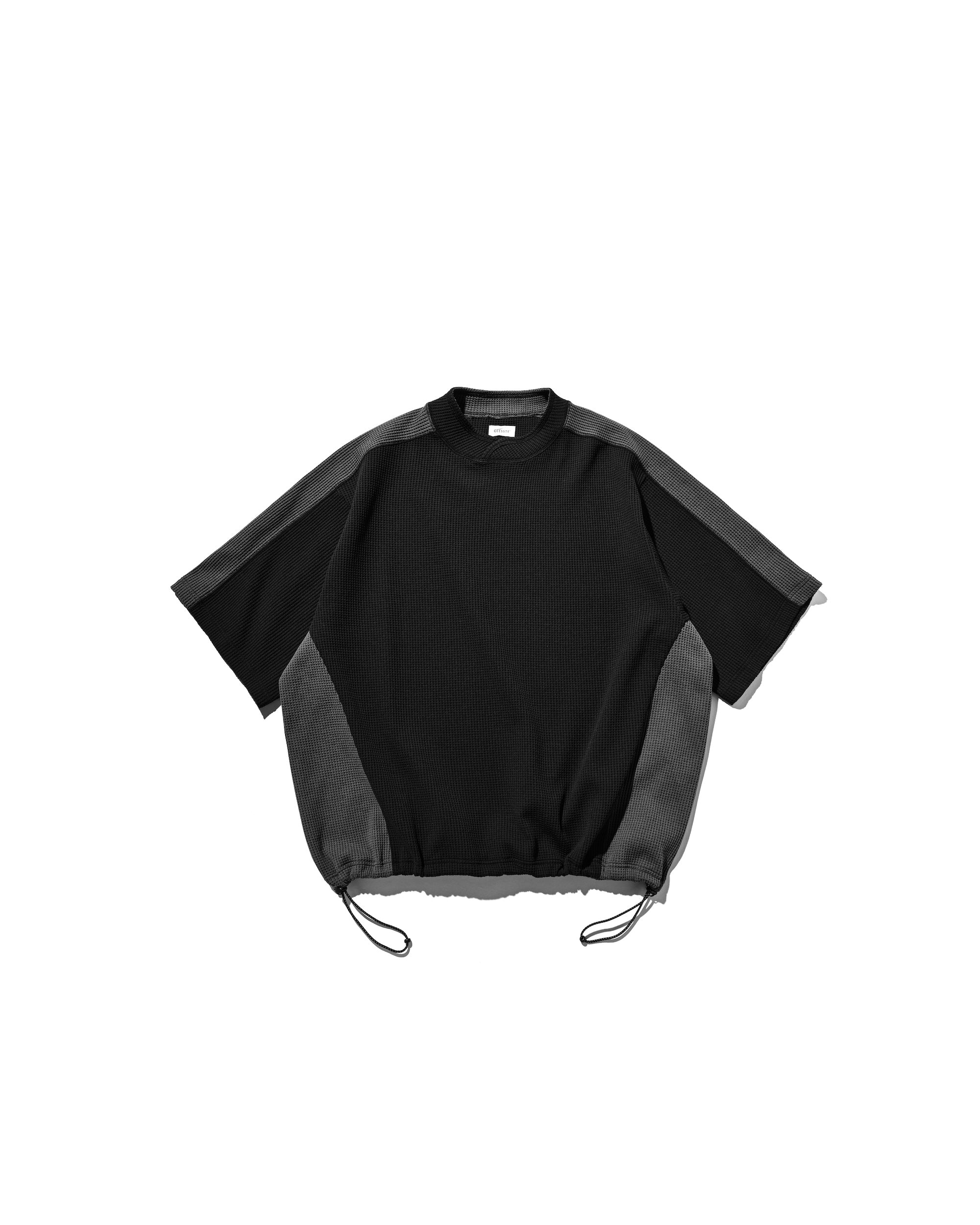 CITY S/S LIGHT THERMAL PULLOVER (BLACK×GRAY)